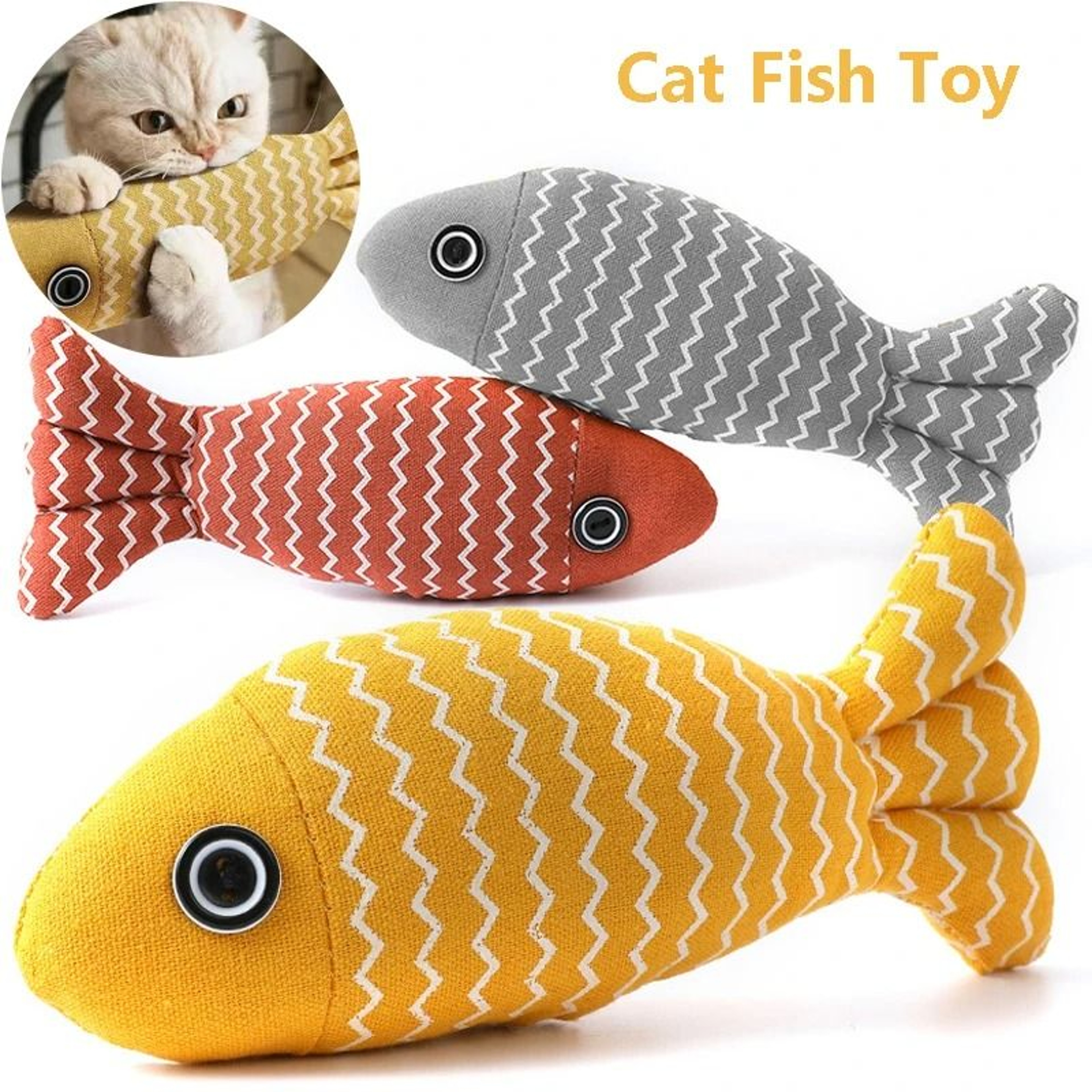 Simulation Fish Cat Kicker Toy For Indoor Play 11