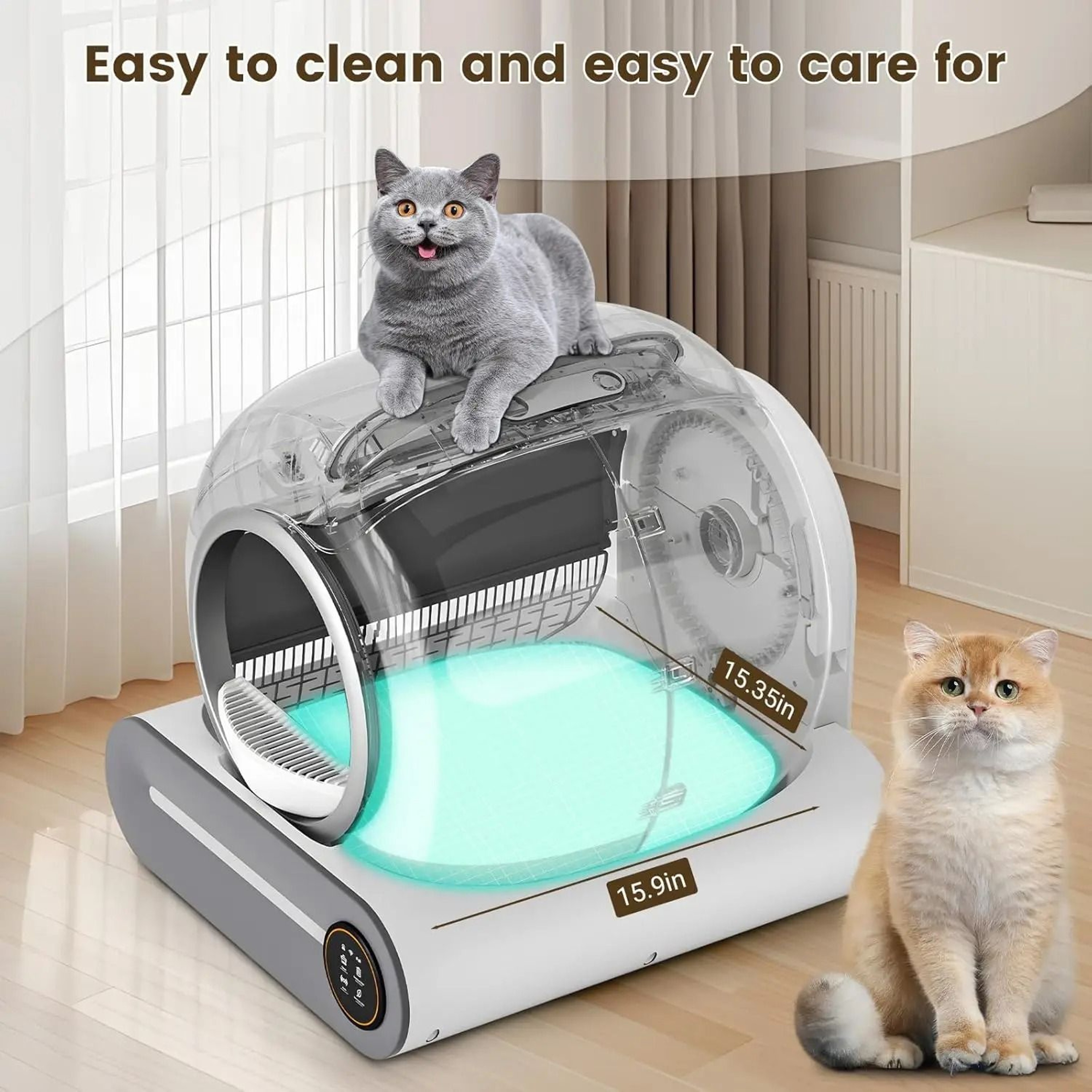 TONEPIE Silicone Pad For Automatic Self Cleaning Cat Litter Box Accessories 3