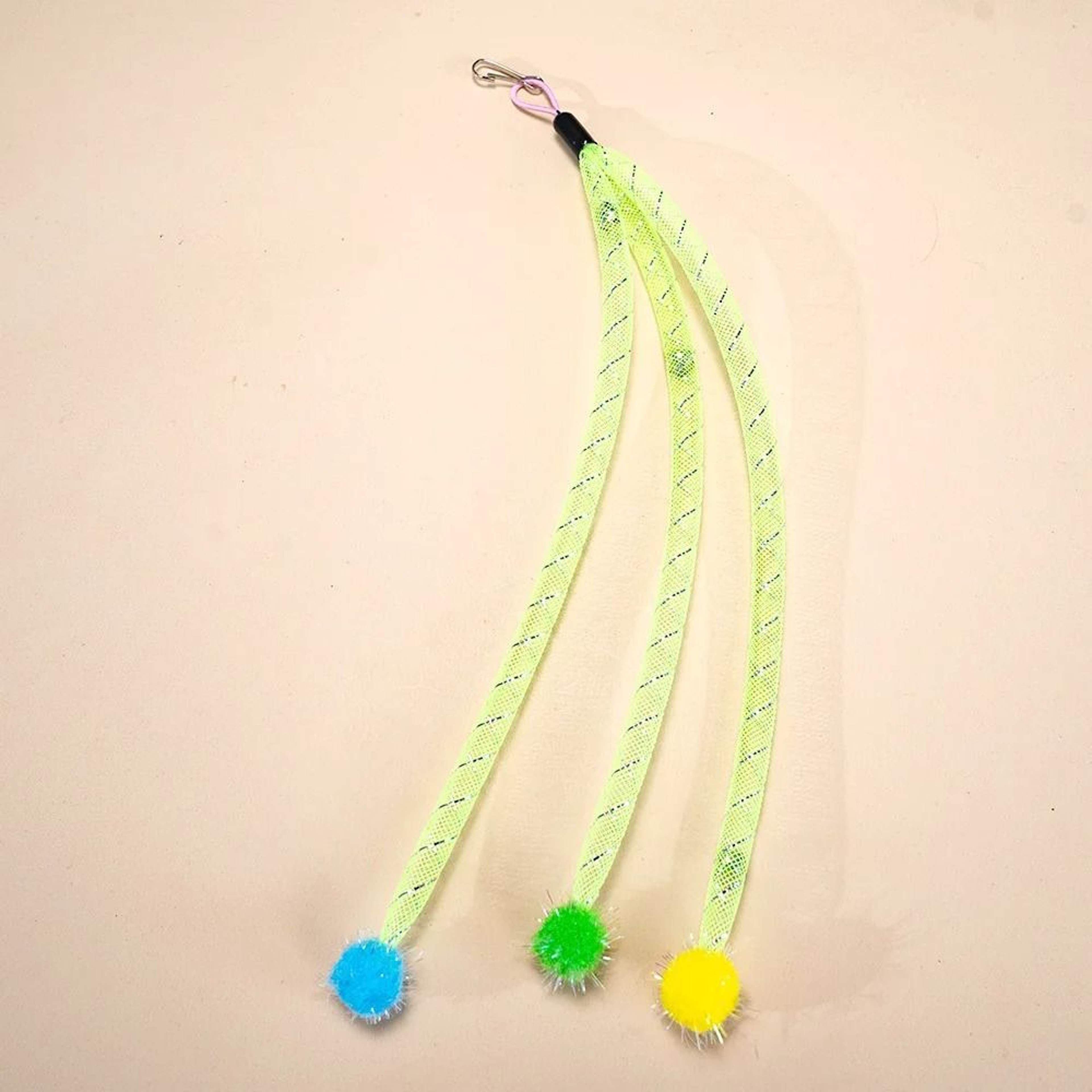 Elastic Net Wool Ball Cat Toy Replacement Head For Interactive Teaser Sticks 3