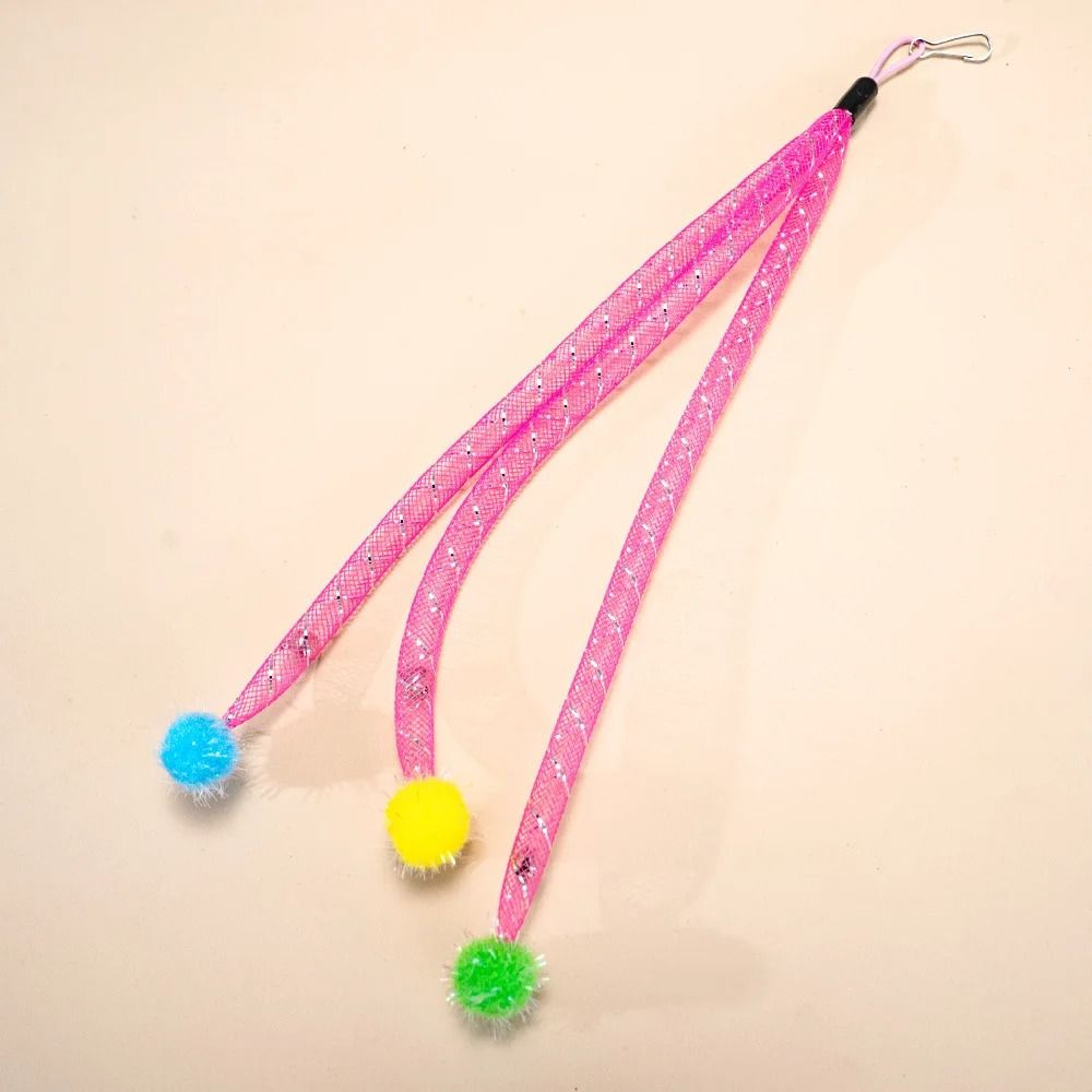 Elastic Net Wool Ball Cat Toy Replacement Head For Interactive Teaser Sticks 1