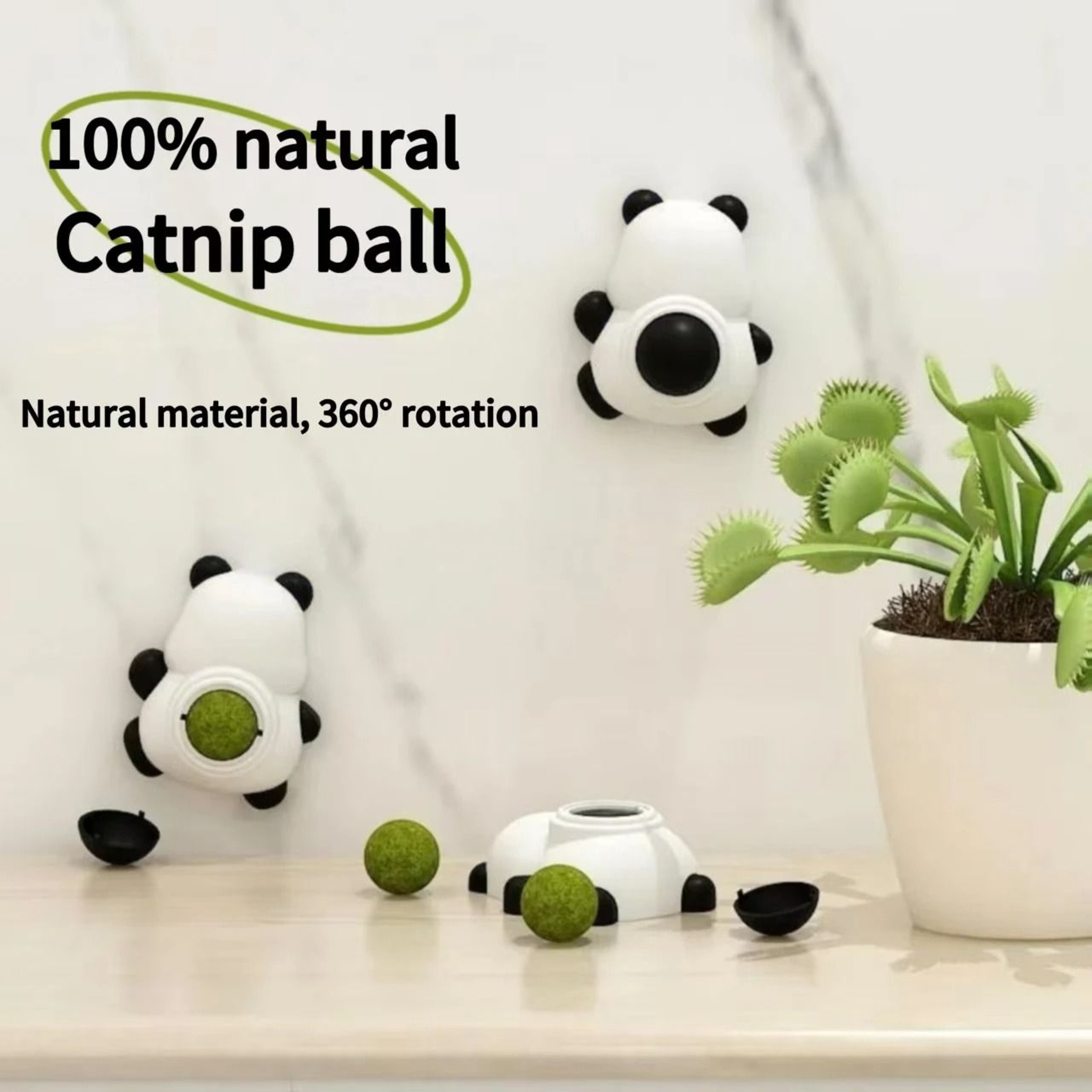 Natural Catnip Wall Ball Toy For Licking Biting Teeth Cleaning And Play 9