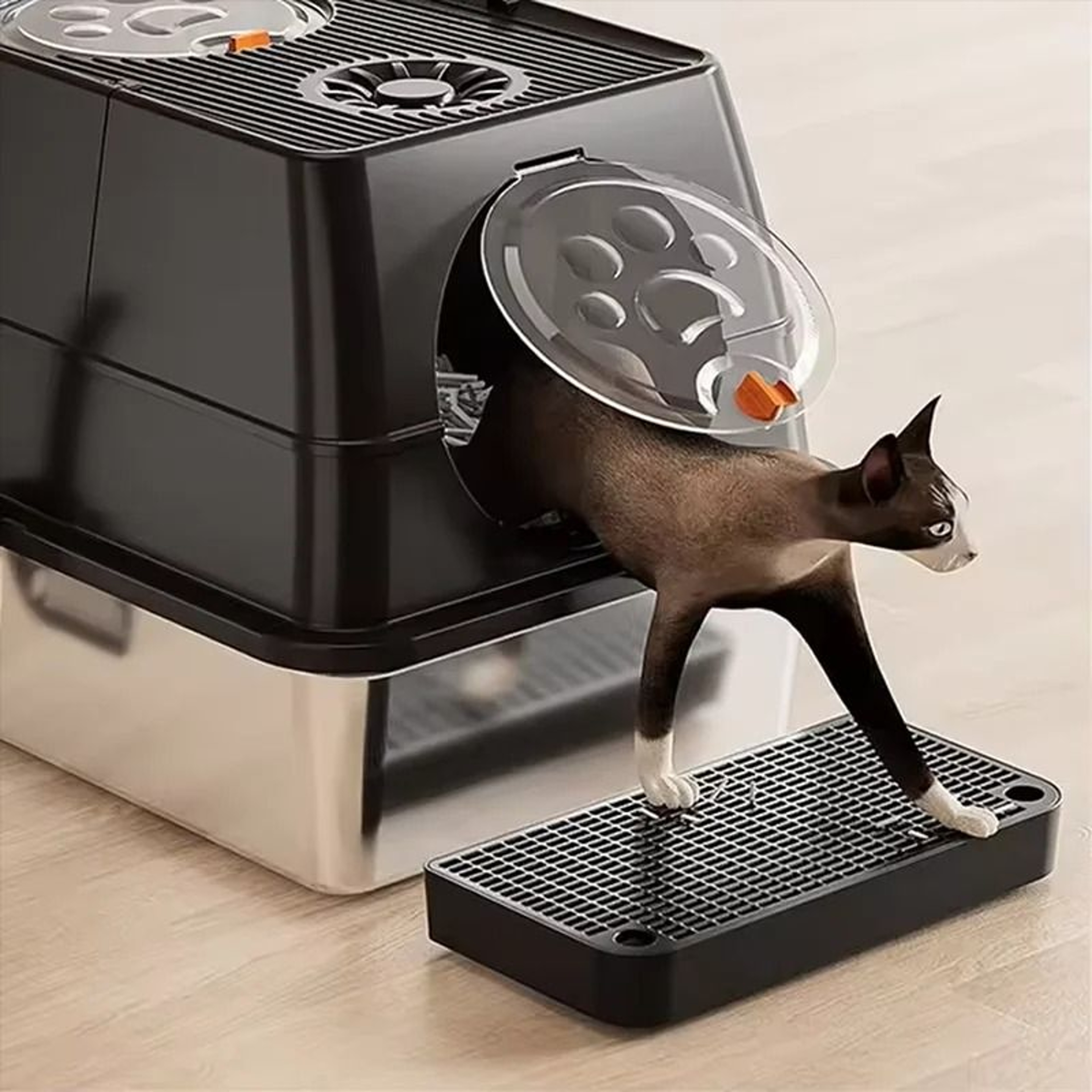Waterproof Cat Litter Ramp Step With Filter For Cleaner Floors And Easier Access 8