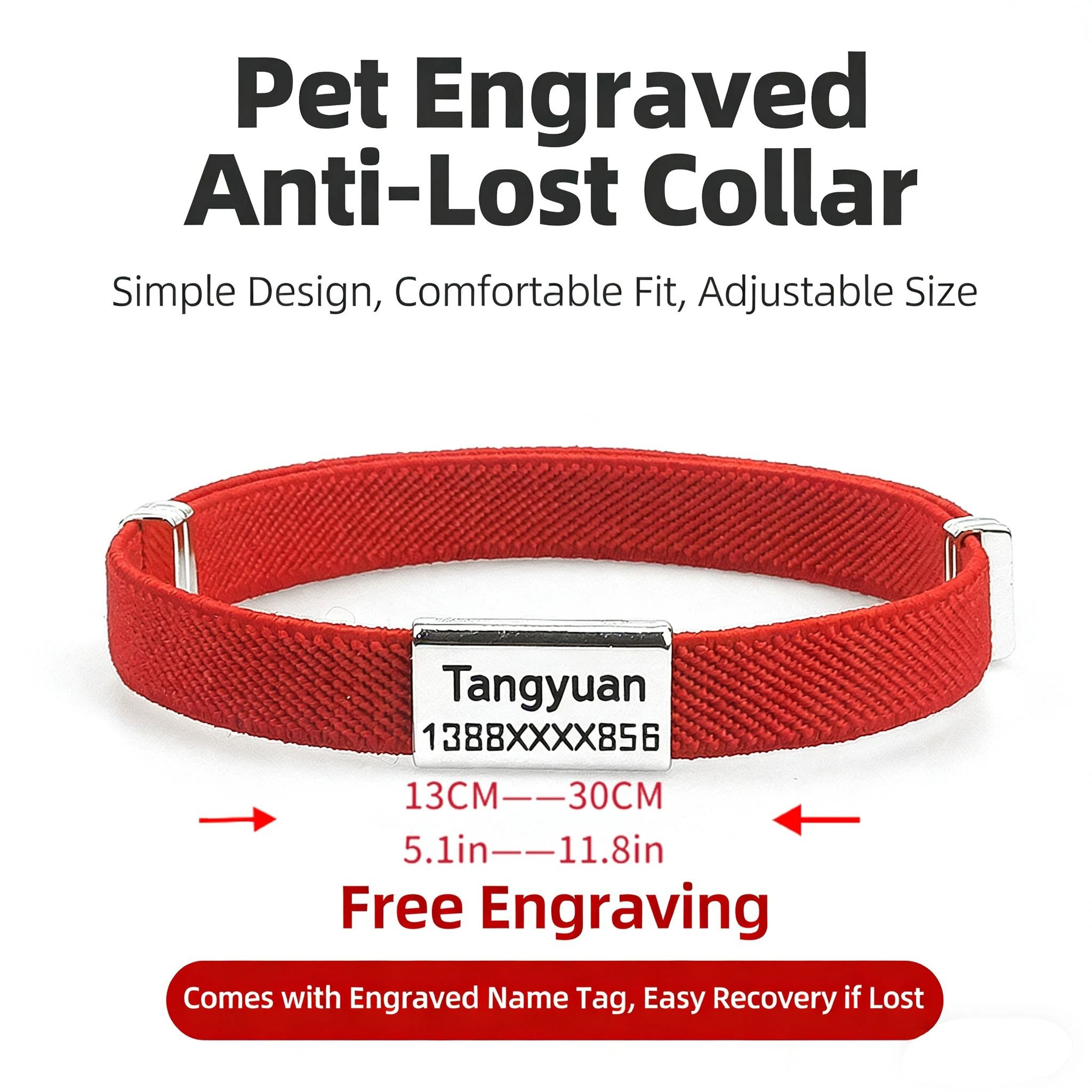 Personalized Breakaway Cat Collar With Custom Metal ID Tag For Kittens And Dogs 23