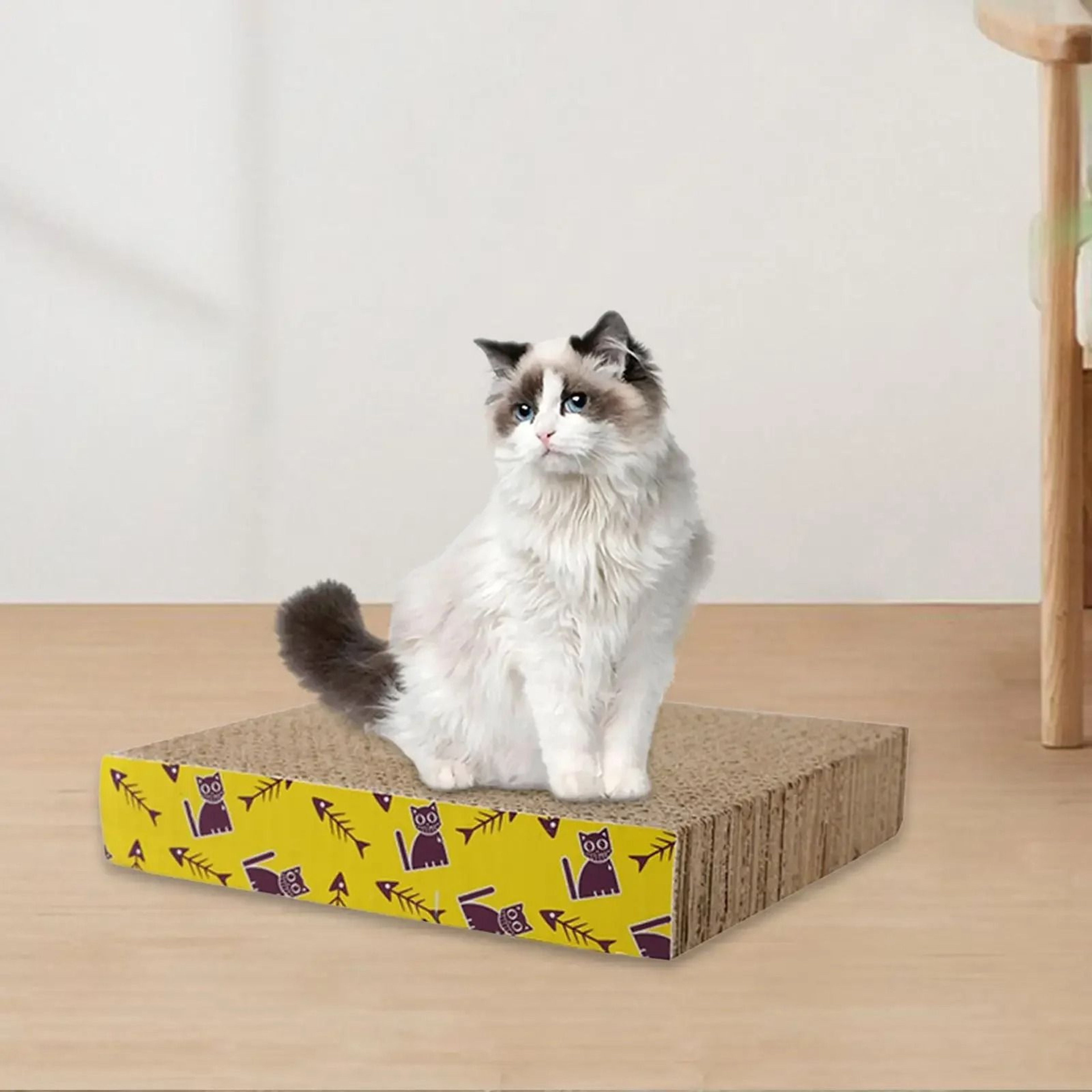 Cardboard Cat Scratcher Bed Nest For Sleeping Playing Claw Grinding And Lounging 5