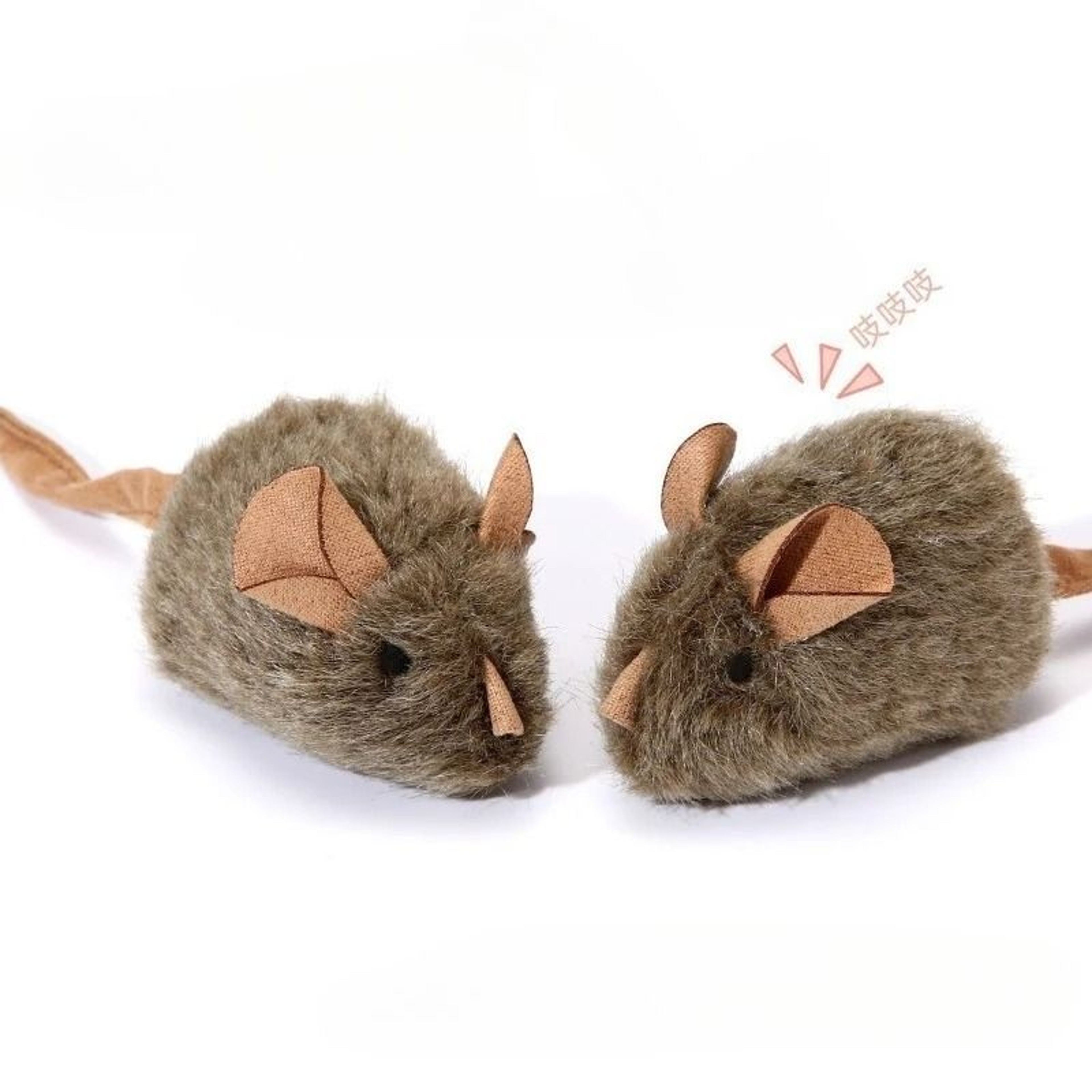 Smart Squeaky Mouse Plush Cat Toy For Indoor Chasing And Self Play 2