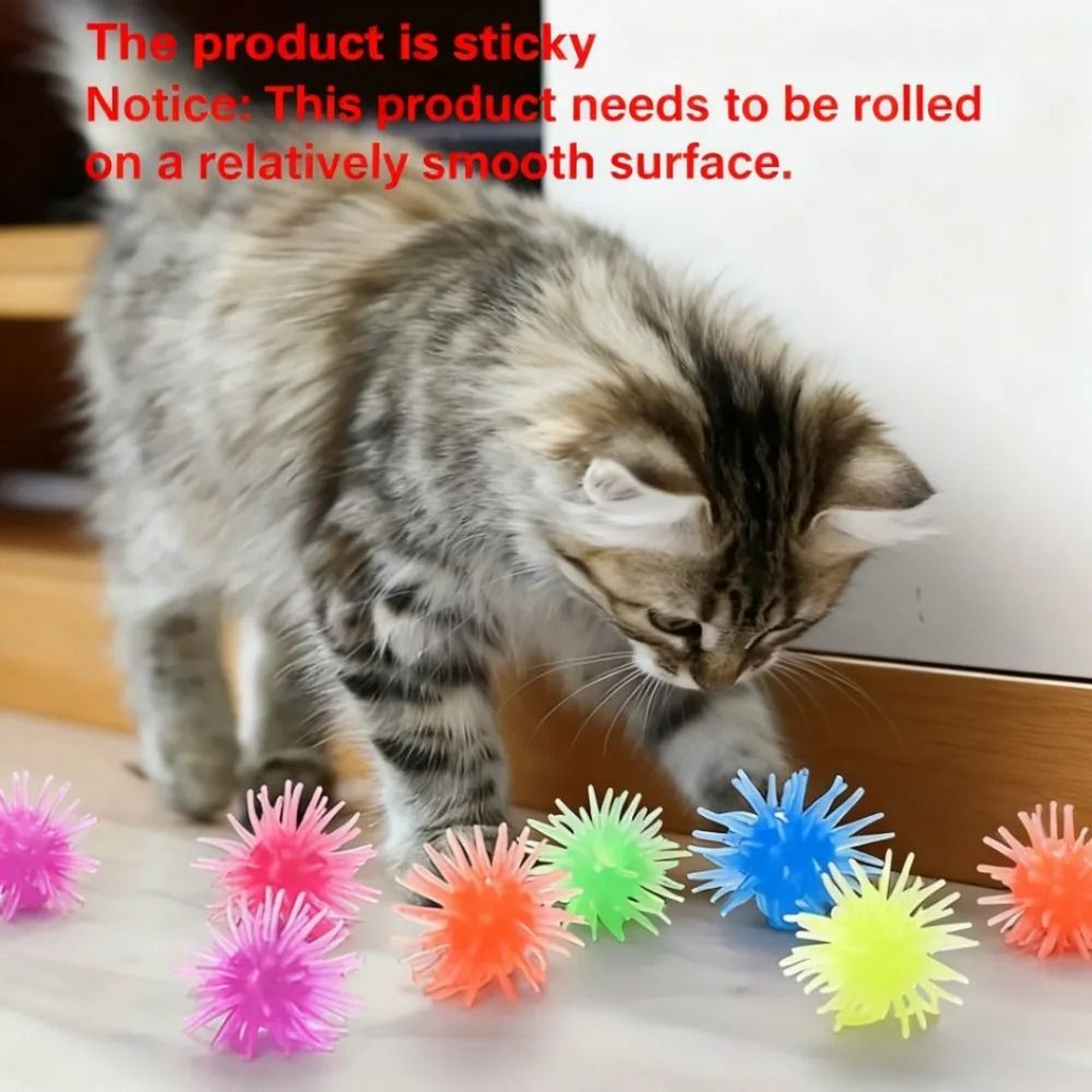 Random Color Cat Toy Balls For Self Play Bouncing Rolling And Indoor Exercise 6
