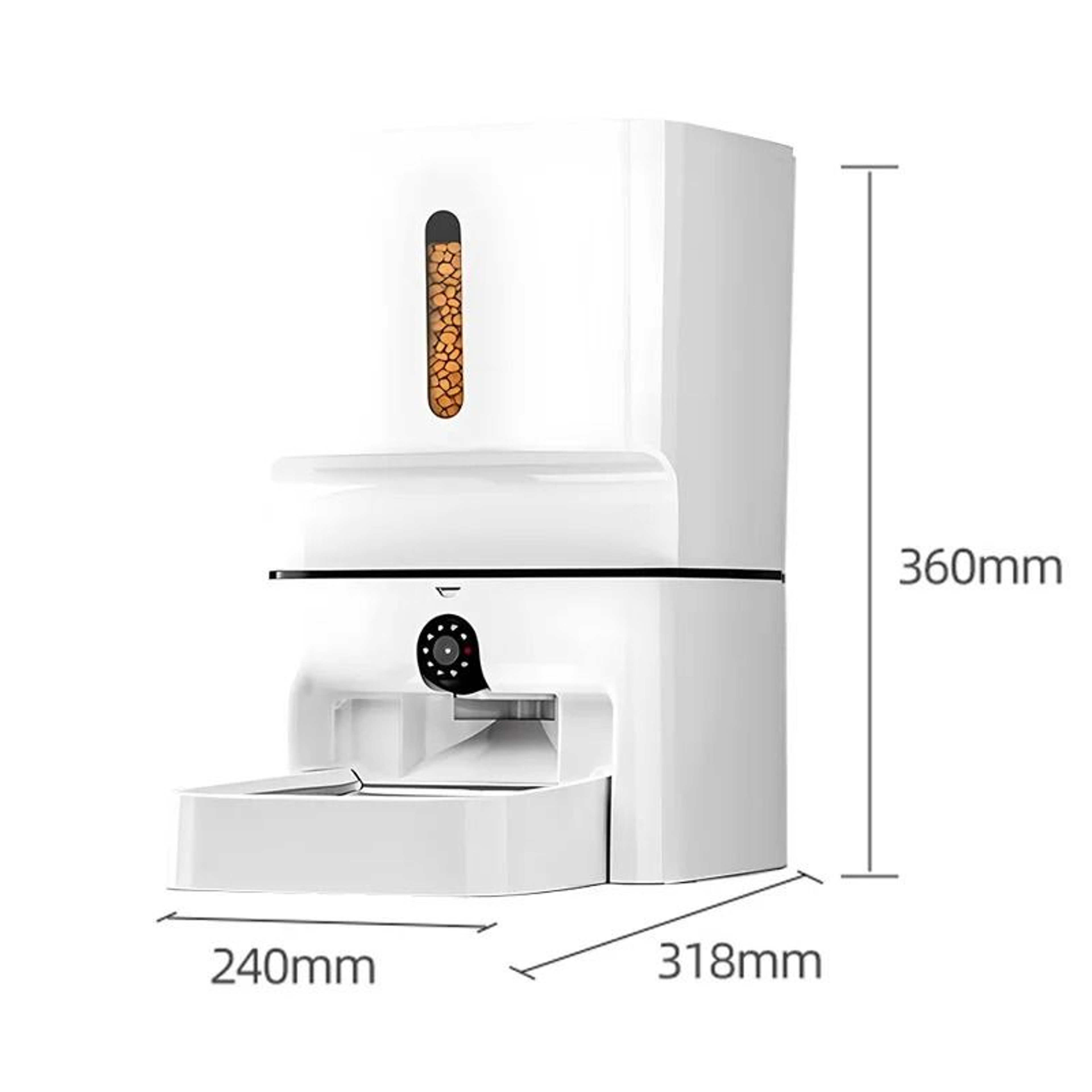 Smart 7L Automatic Cat Feeder With Camera WiFi Voice And Timed Meals 6