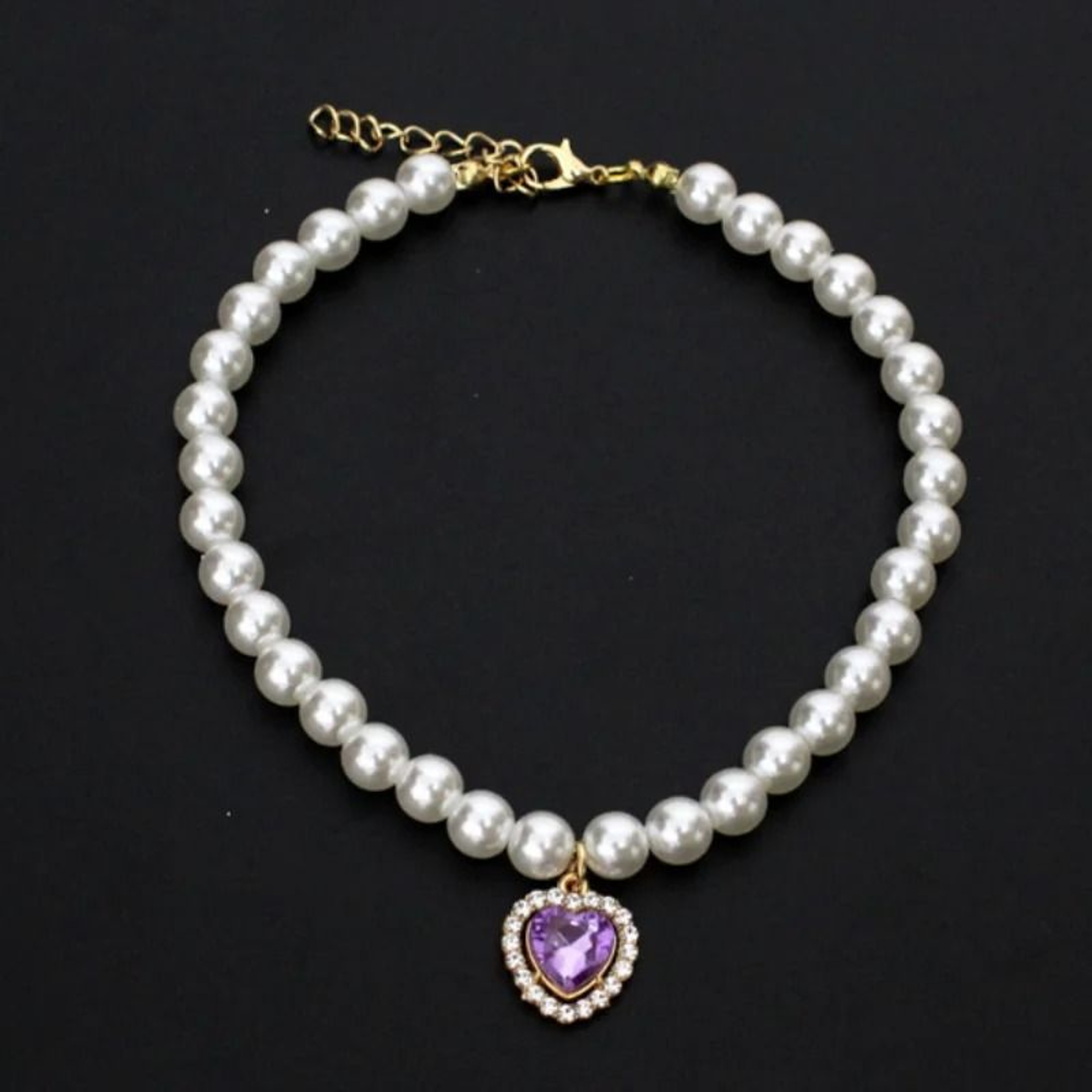 Adjustable Pearl Cat Collar Necklace For Kittens 6