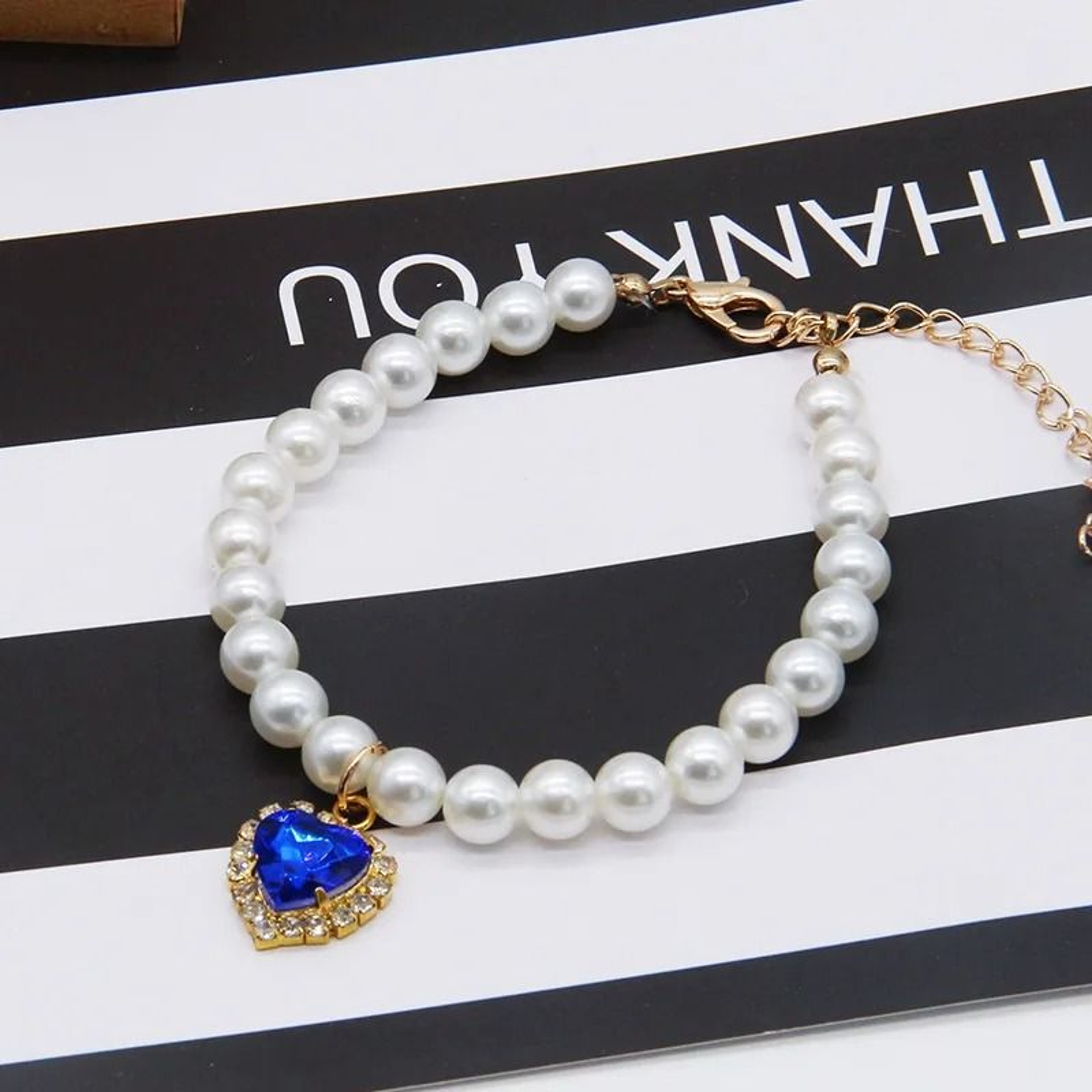 Adjustable Pearl Cat Collar Necklace For Kittens 7