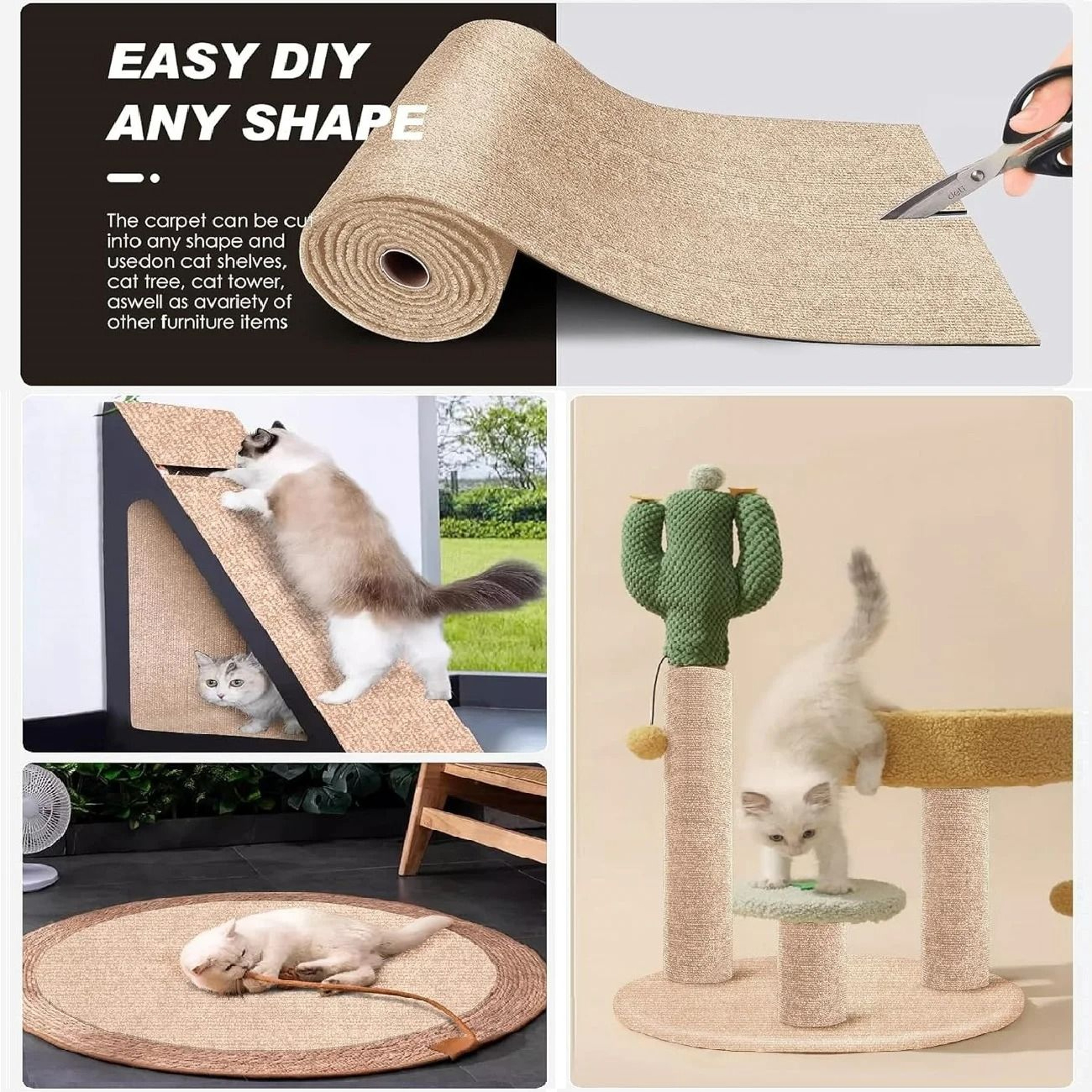 7 Color Self Adhesive Cat Scratcher Sofa Protector Mat 11