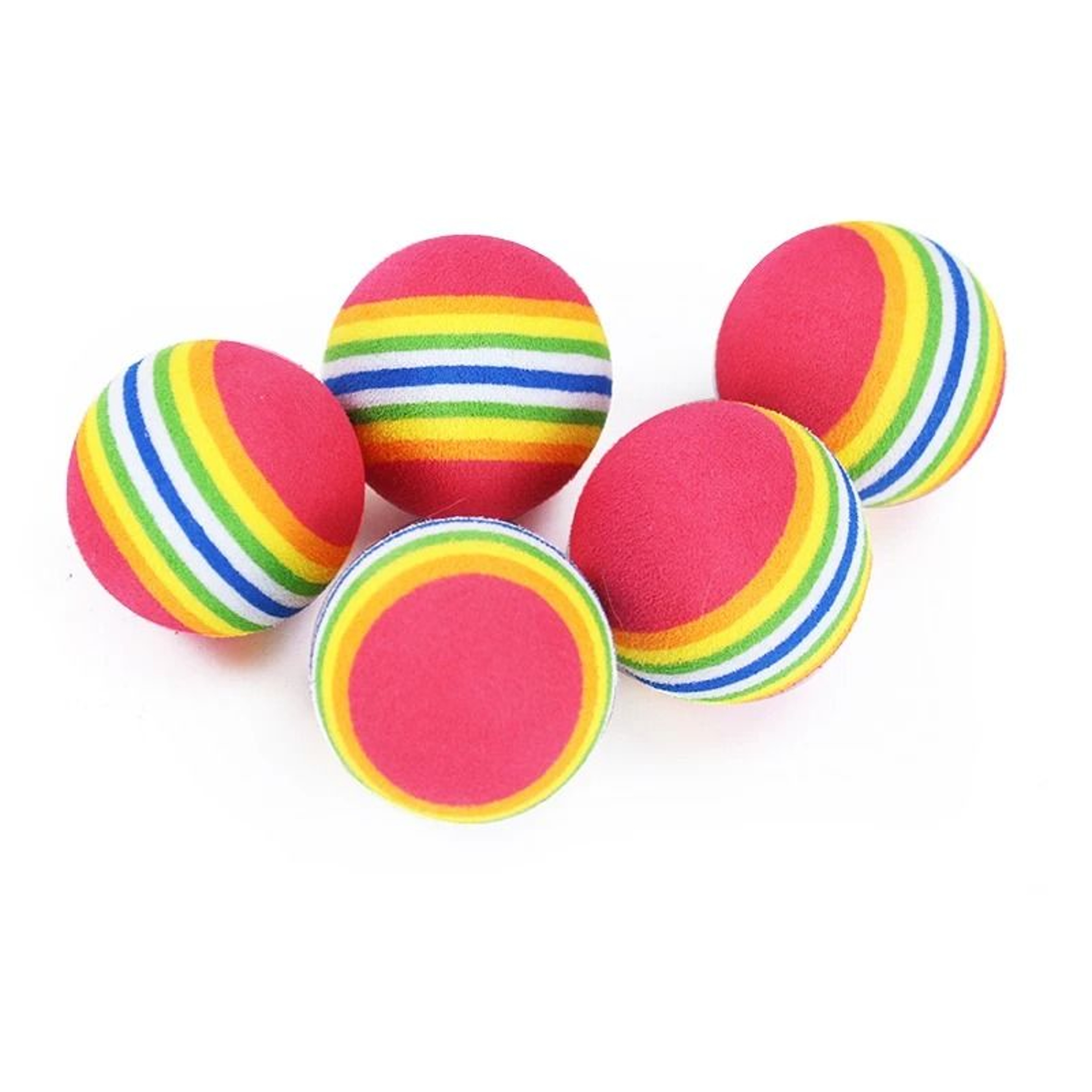 Rainbow EVA Rattle Ball Toy For Cats And Small Dogs 3