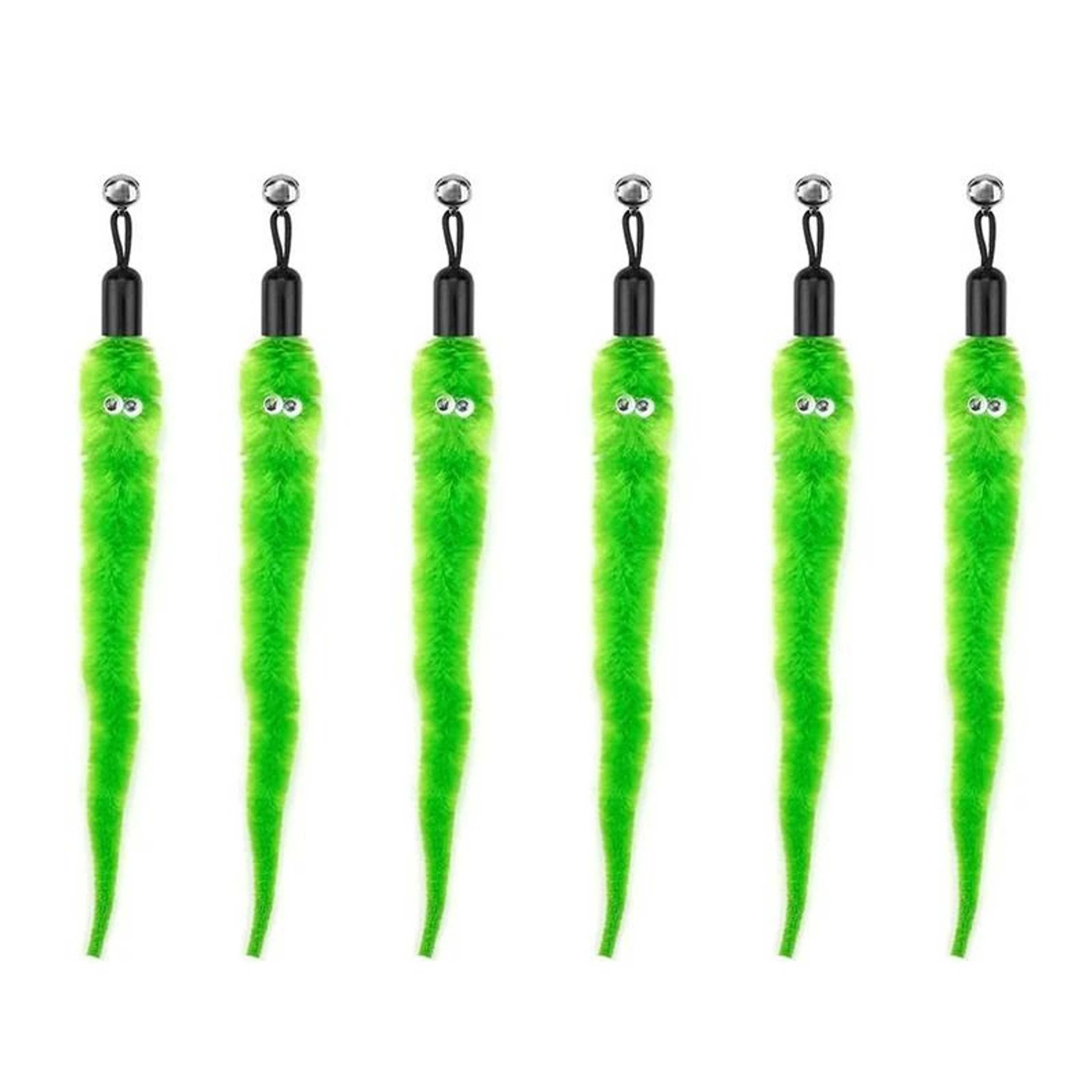 Interactive Cat Feather Toy Refill Set With Mouse Worm Bell Ball For Kitten Training Play 5