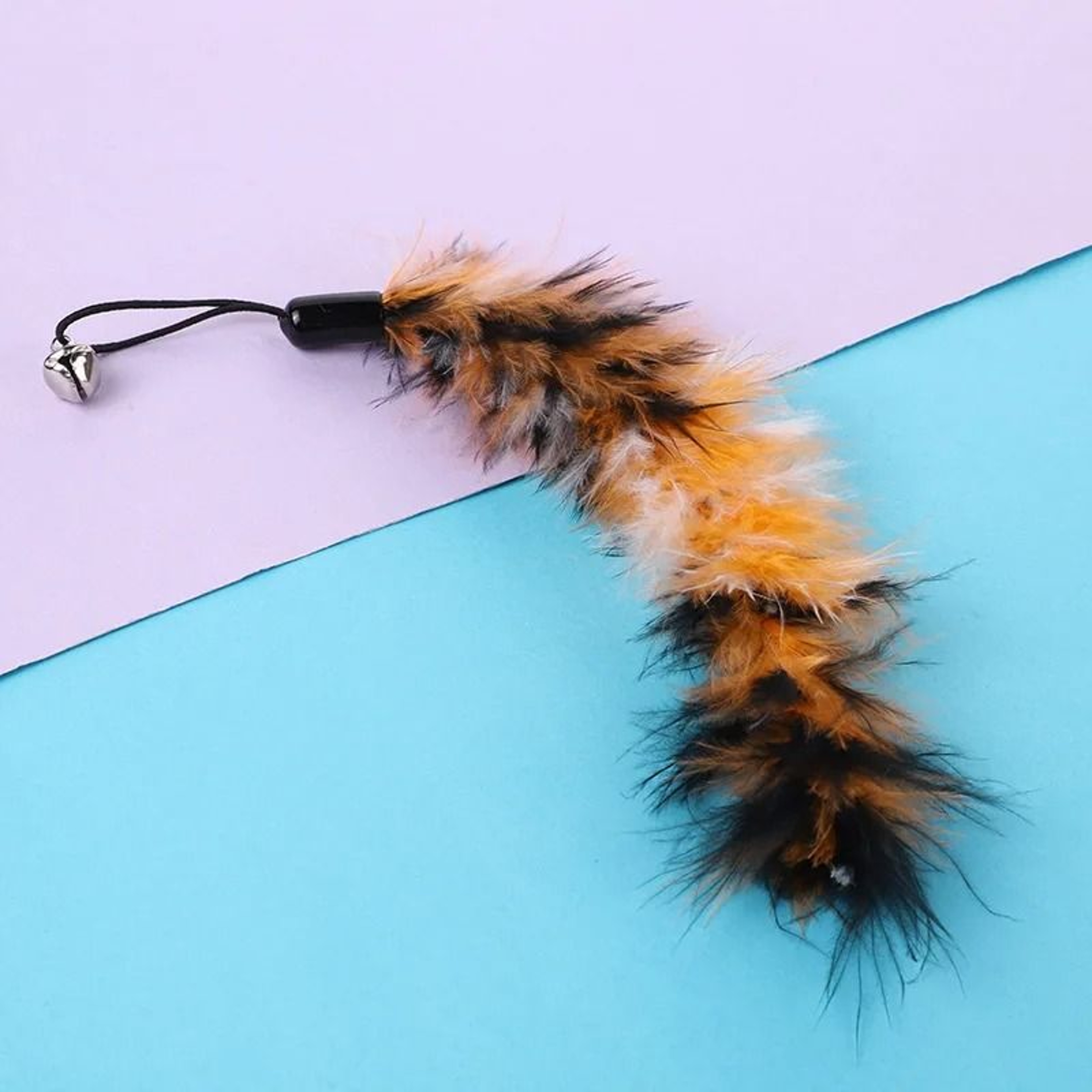 Interactive Cat Feather Toy Refill Set With Mouse Worm Bell Ball For Kitten Training Play 19