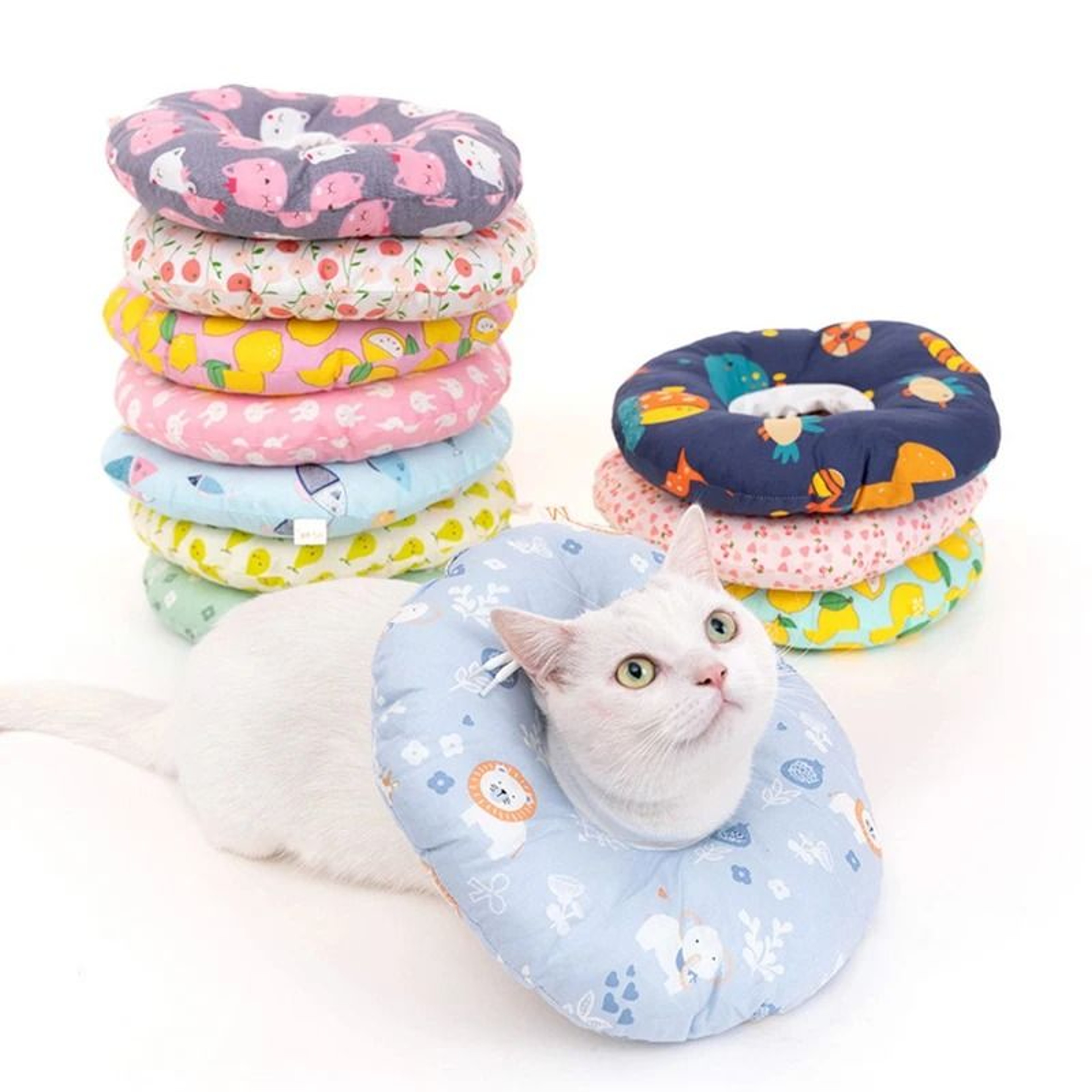 Adjustable Soft Cat Recovery Collar Protective Cone For Dogs Wound Healing After Surgery Care 0