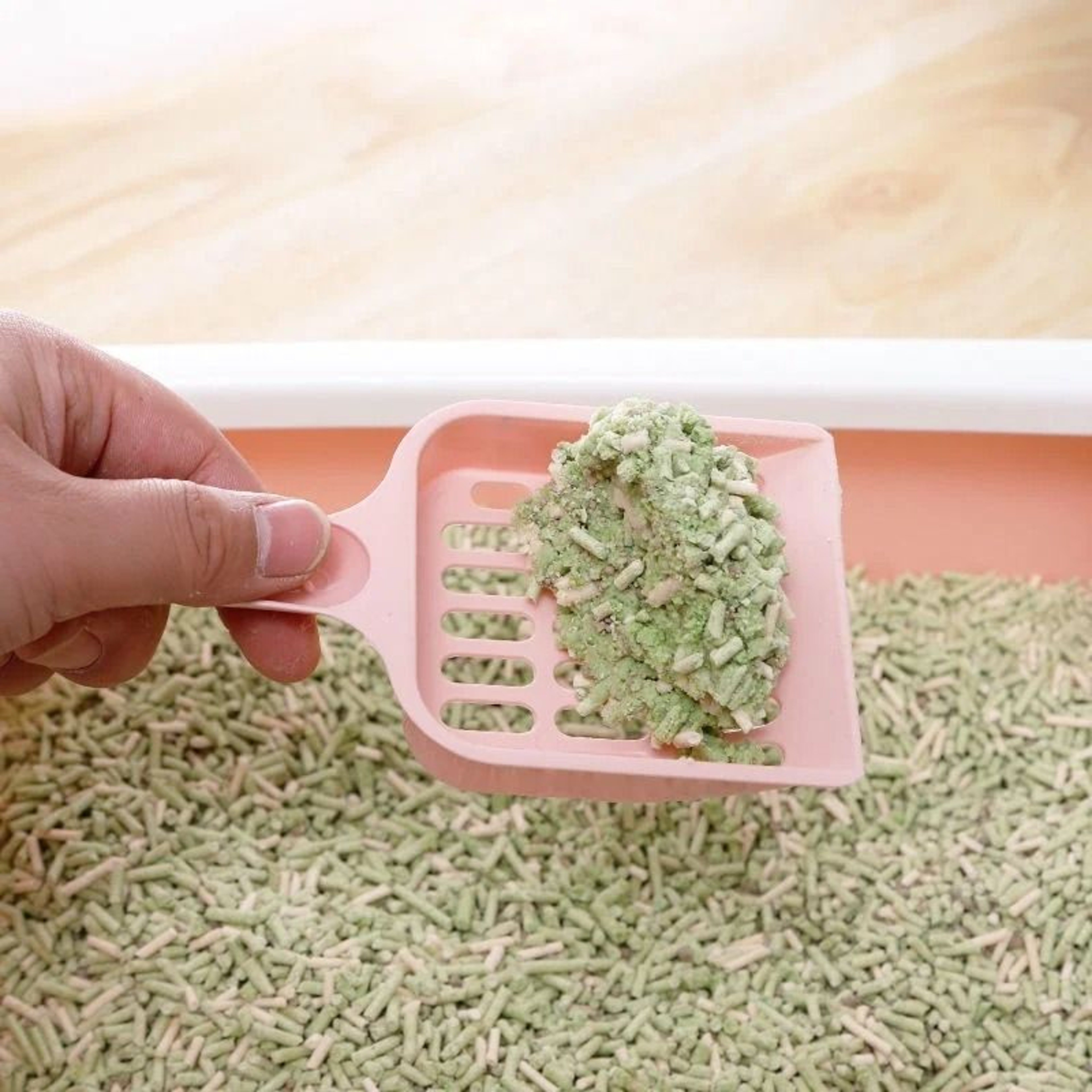 Candy Color Cat Litter Scoop Horizontal Handle Shovel For Easy Poop Pickup Cleaning 16