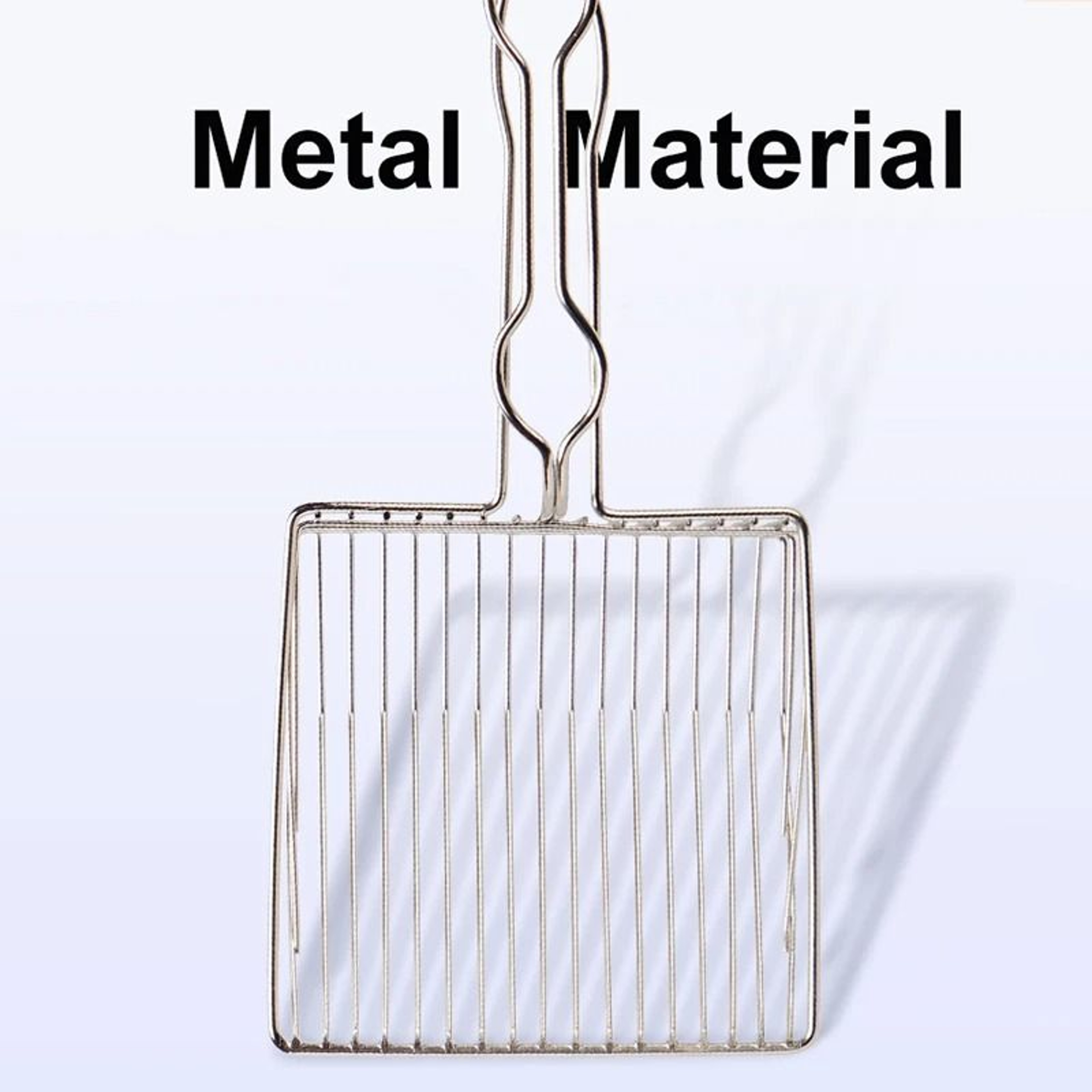 Stainless Steel Cat Litter Shovel Durable Handle Pet Poop Scoop Cleaning Tool 6