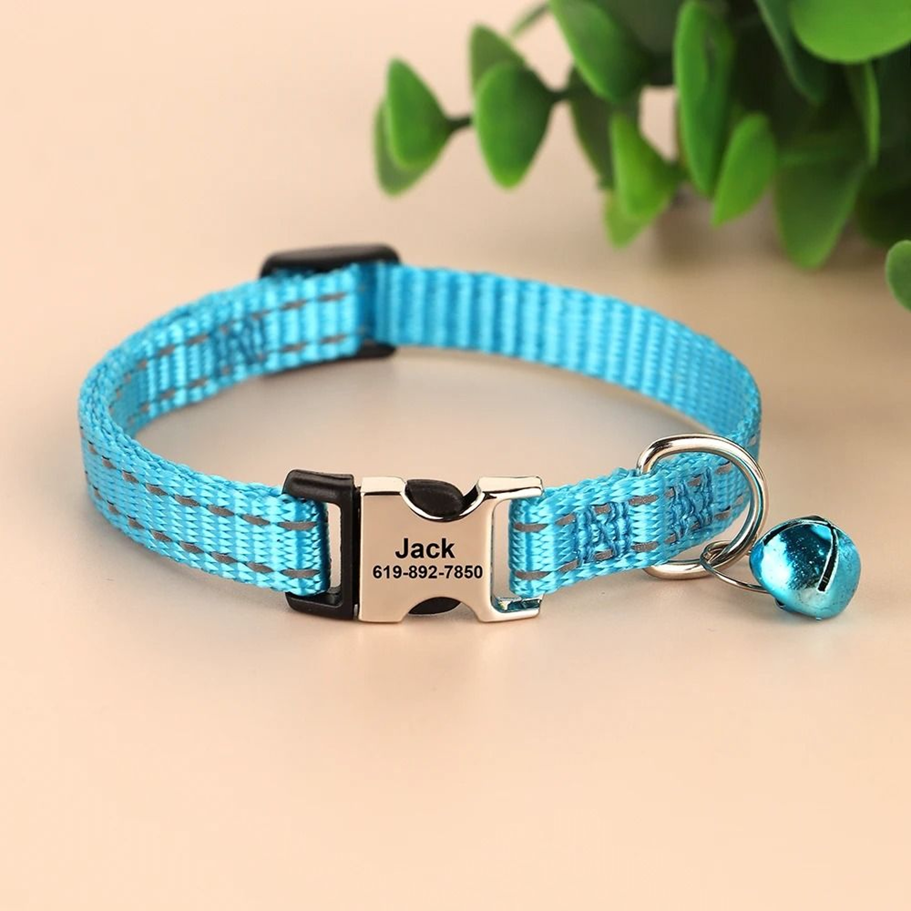 Personalized Engraved Cat Collar Adjustable Anti Lost Name Necklace For Kittens Puppies And Small D 0