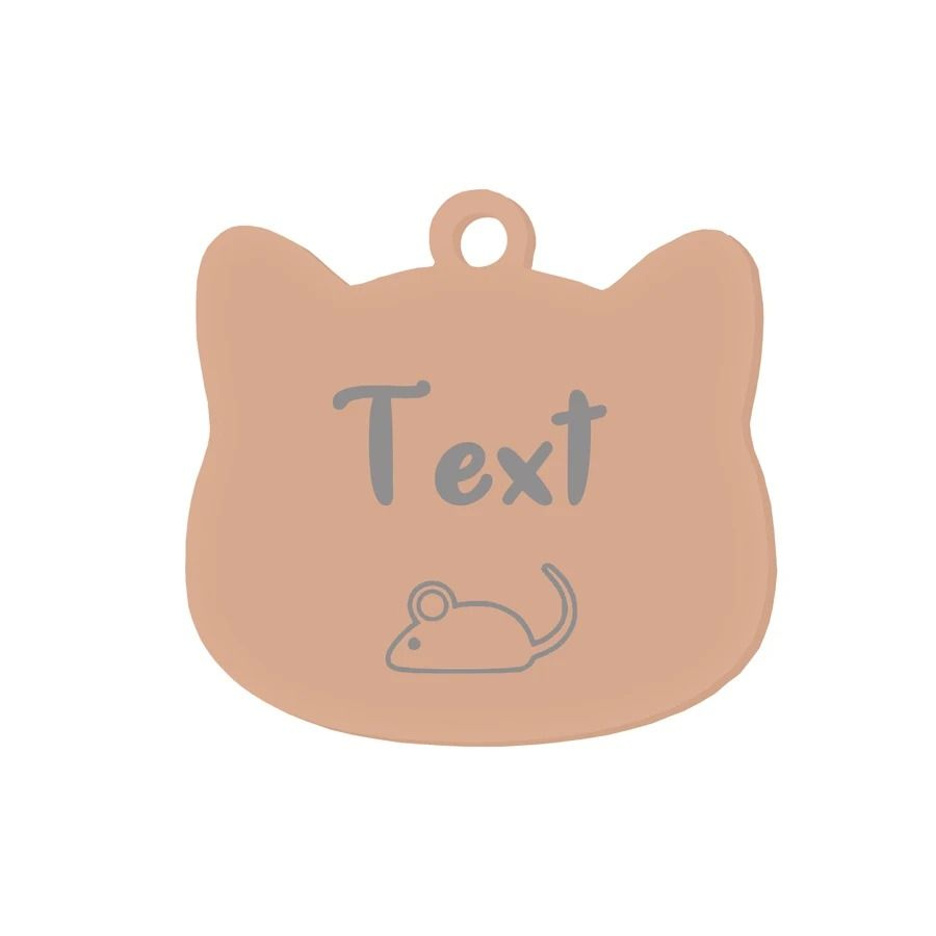 Custom Stainless Steel Cat Name Tag Engraved Pet ID Pendant 16