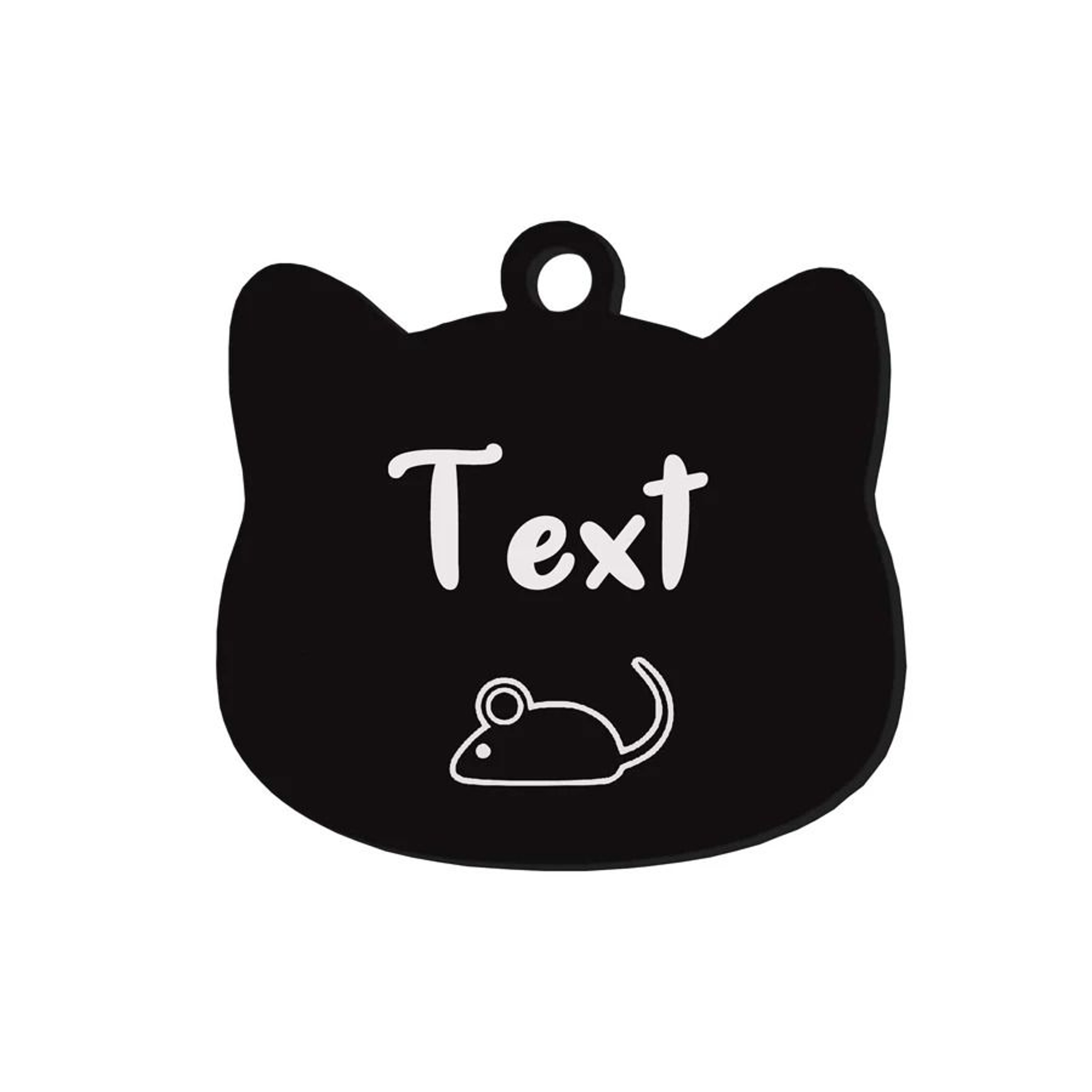 Custom Stainless Steel Cat Name Tag Engraved Pet ID Pendant 6