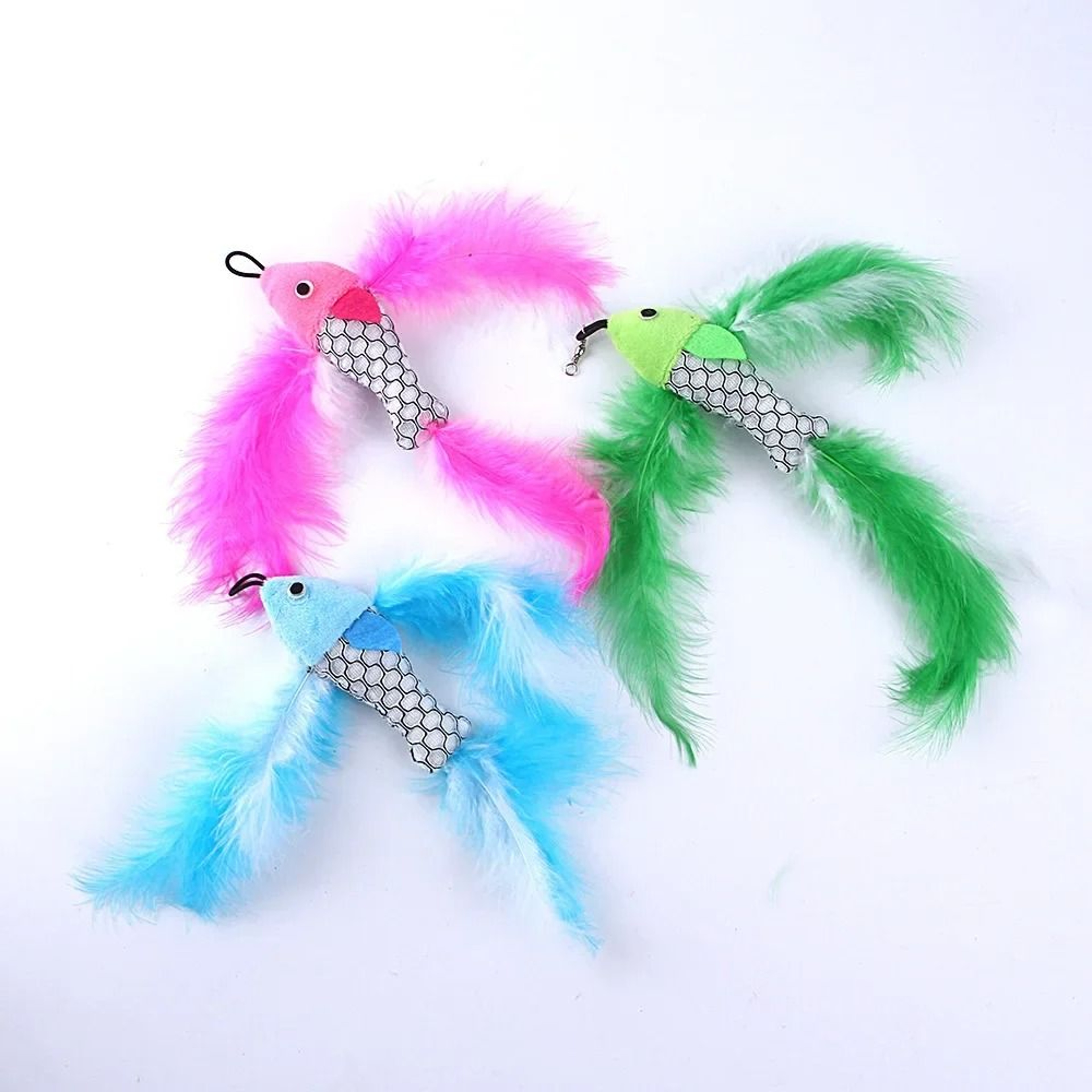 Flying Fish Cat Wand Replacement Head Plush Toy Attachment 0