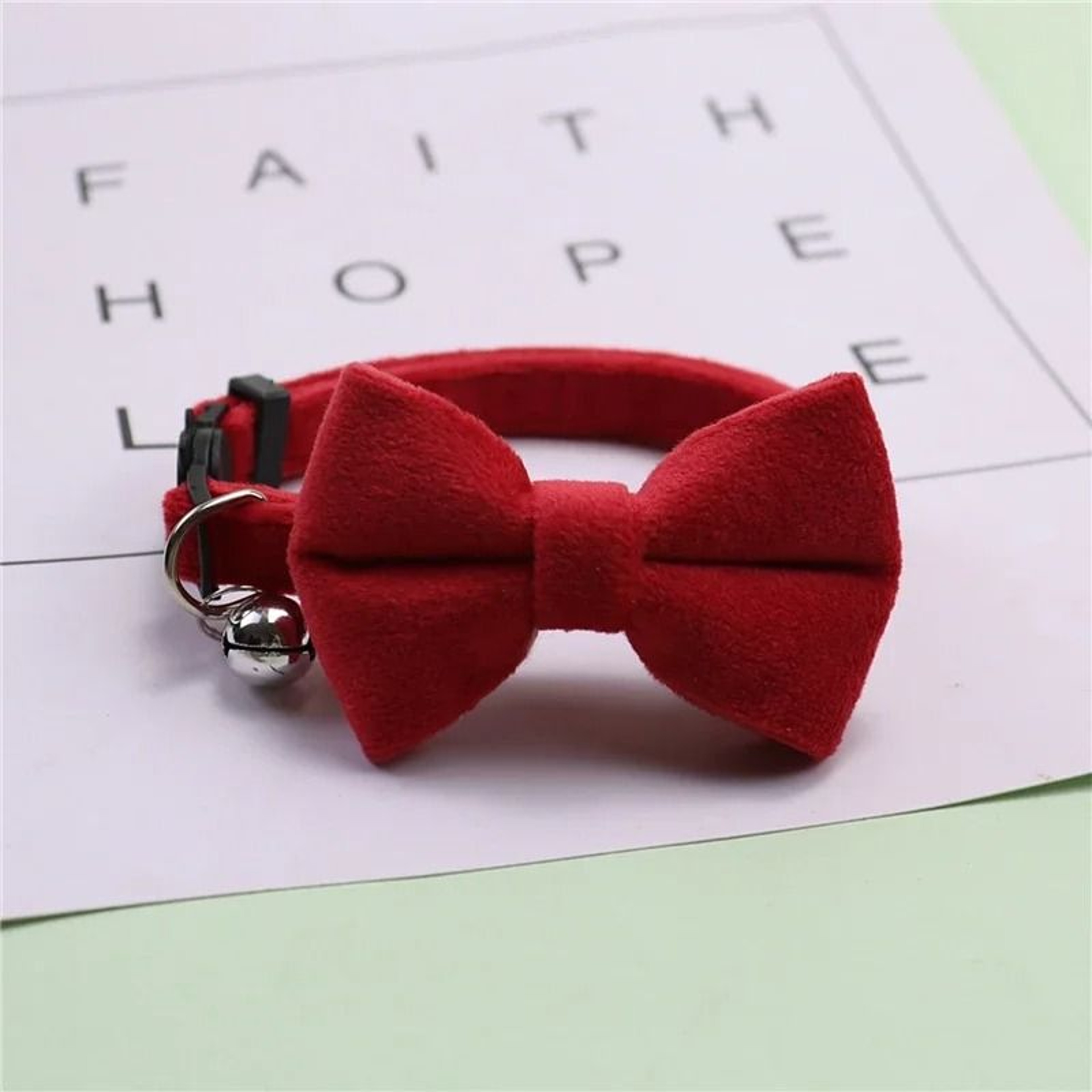 Adjustable Cute Cat Bow Collar With Bell For Kittens Small Pets Daily Wear And Photos 7