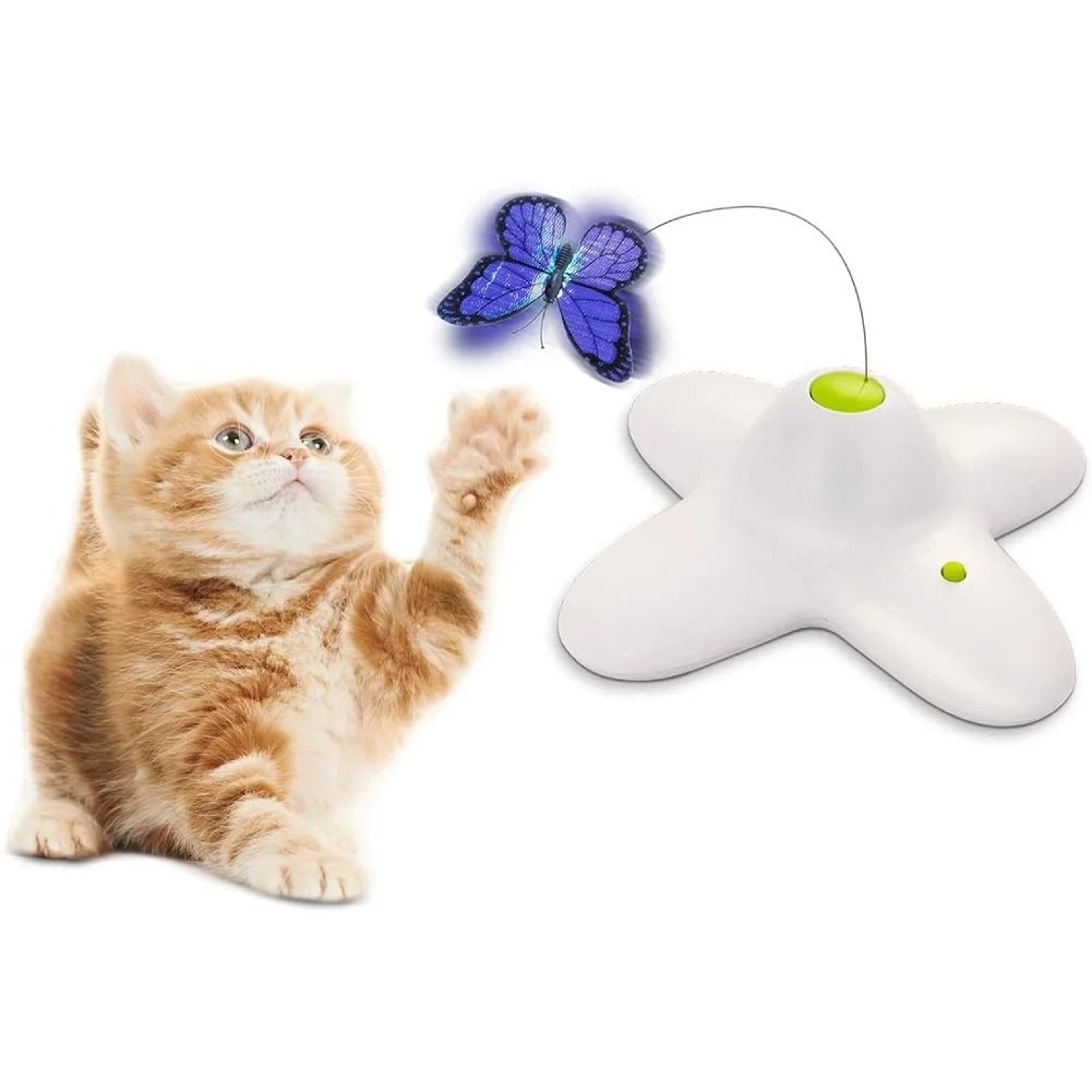 Automatic 360 Rotating Butterfly Cat Toy For Interactive Indoor Play 1