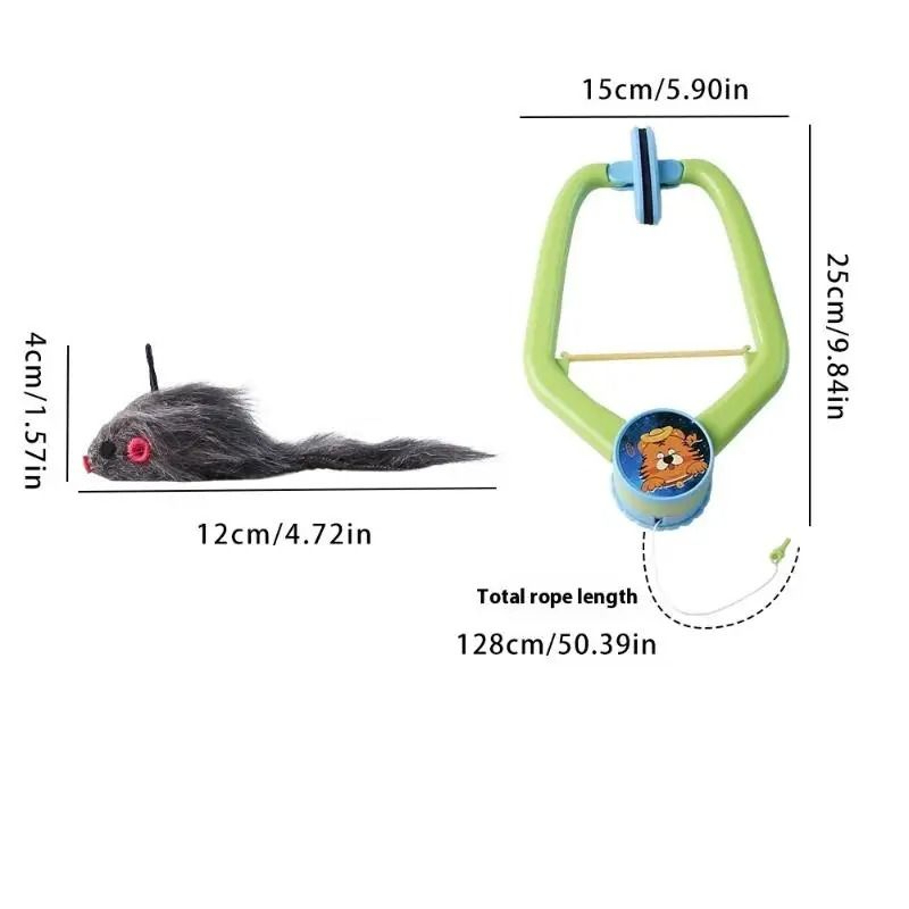 Interactive Door Hanging Cat Toy With Swinging Feathers And Replaceable Prey Attachments 8