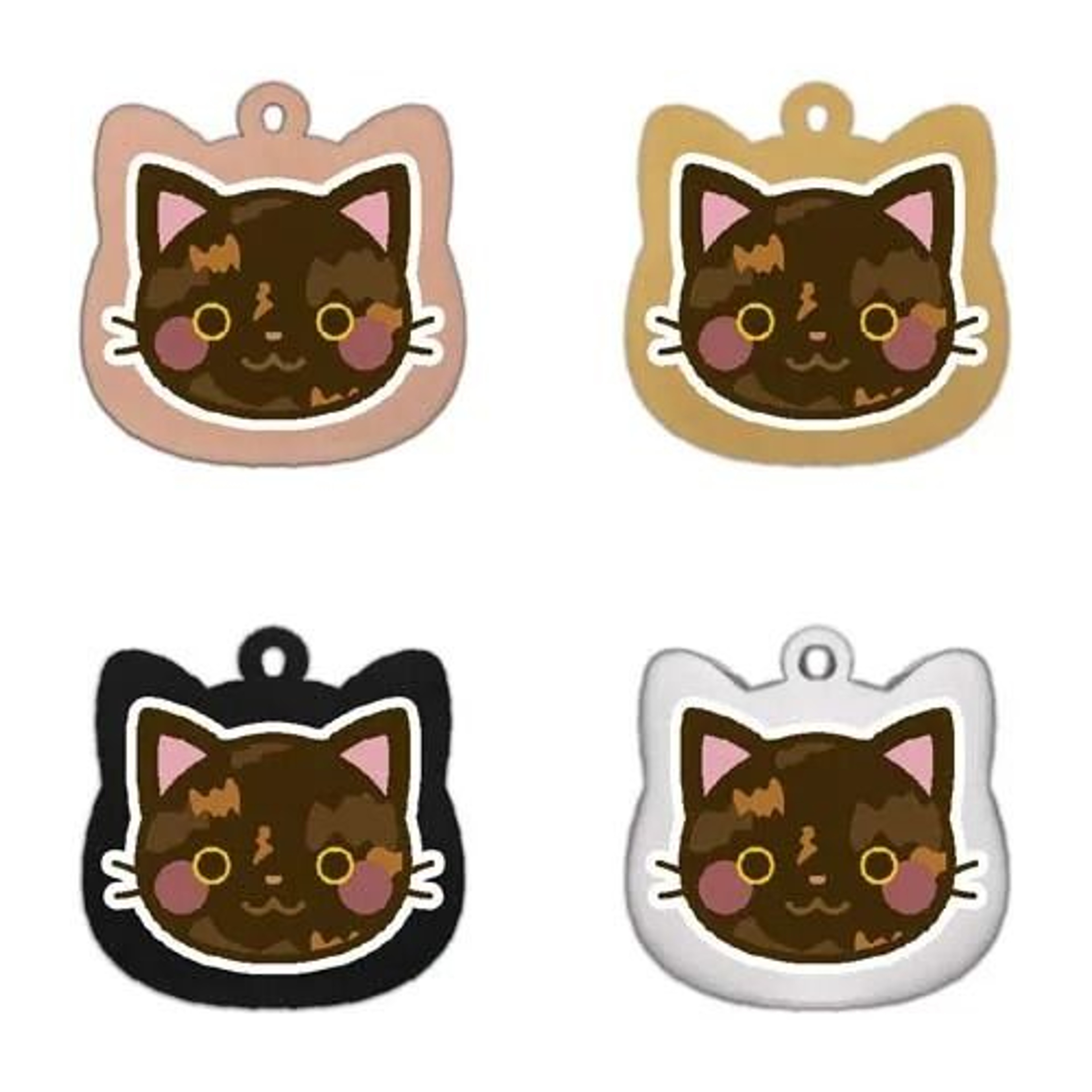 Personalized Cat Tag Stainless Steel Engraved Pet ID Pendant For Kittens And Cats 5