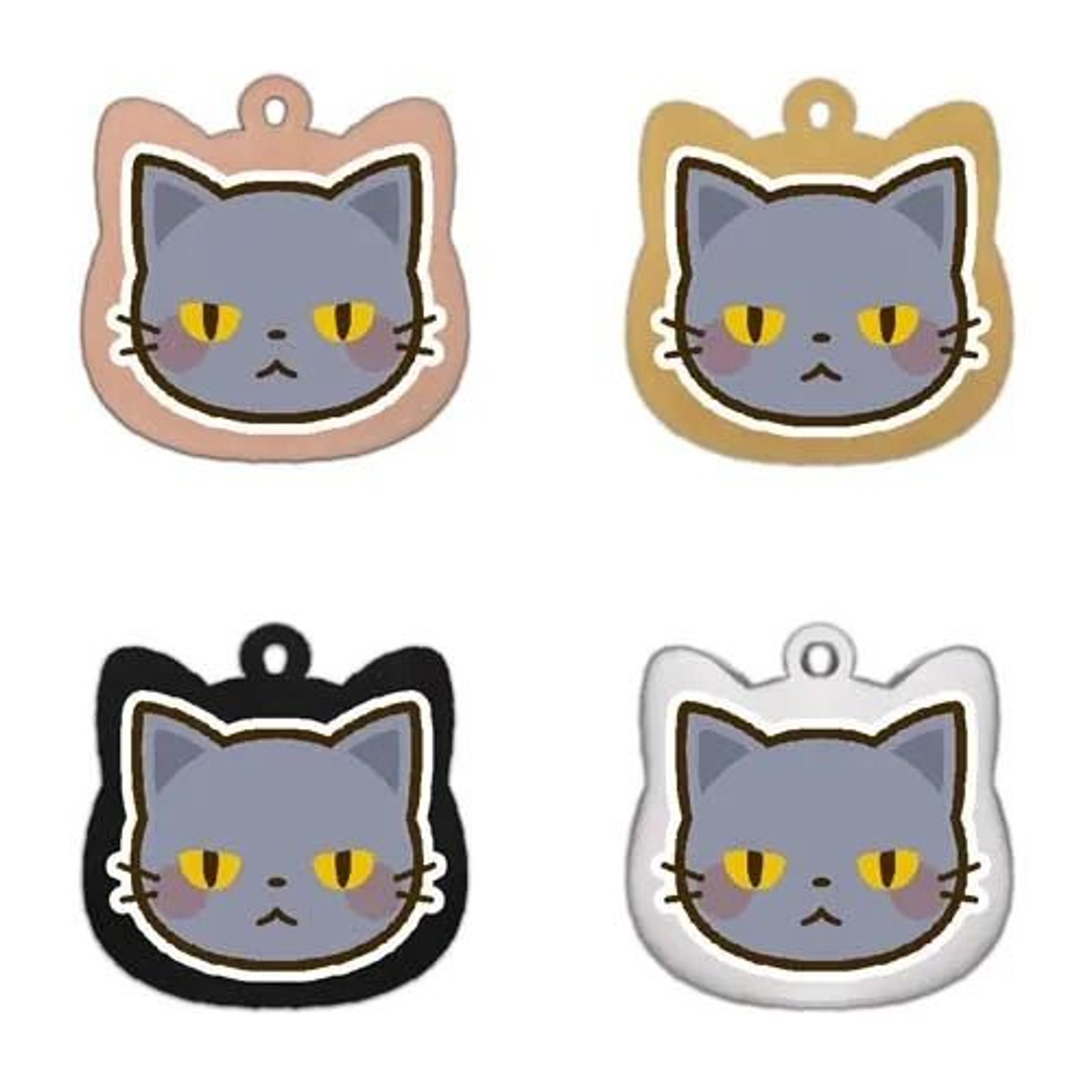 Personalized Cat Tag Stainless Steel Engraved Pet ID Pendant For Kittens And Cats 9
