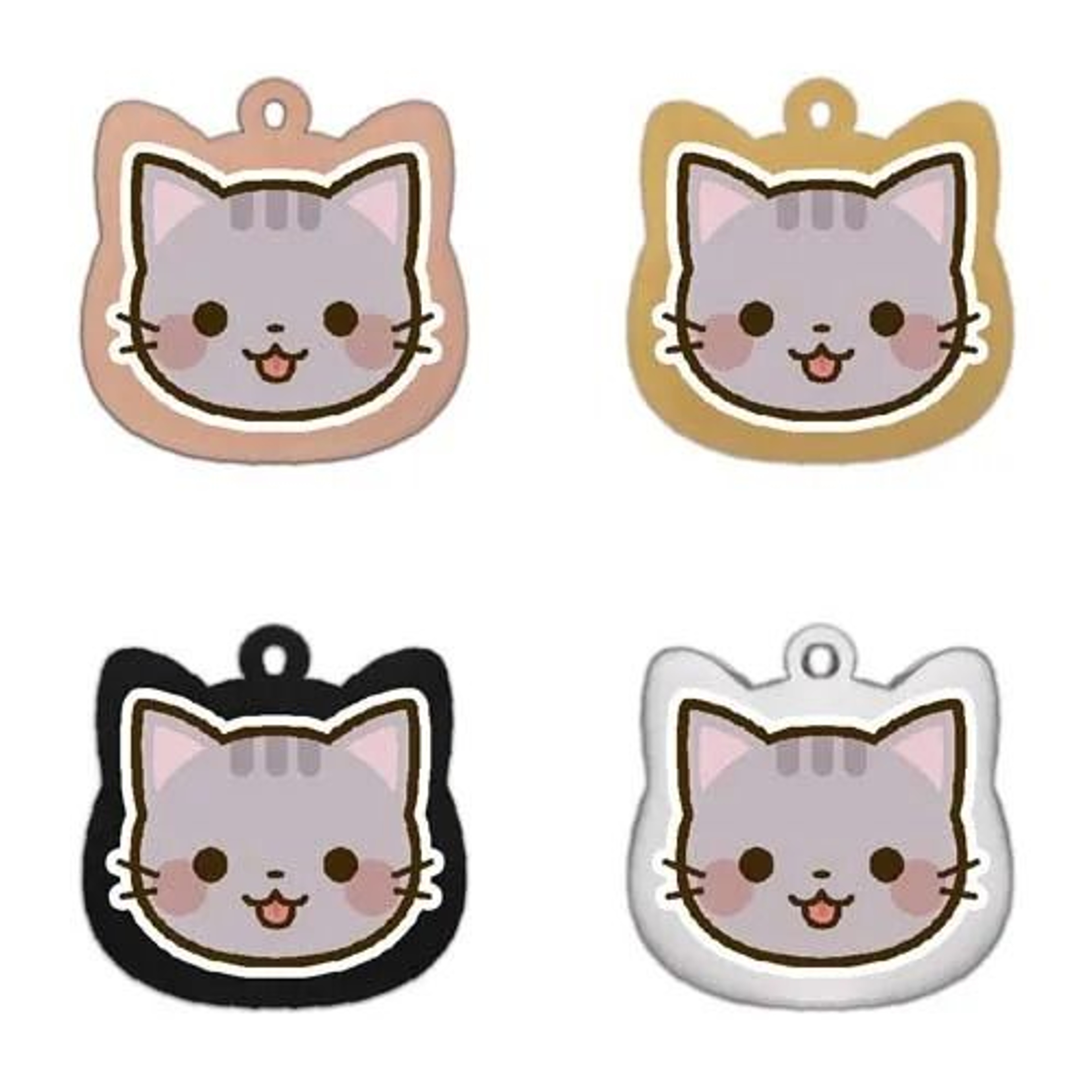 Personalized Cat Tag Stainless Steel Engraved Pet ID Pendant For Kittens And Cats 17