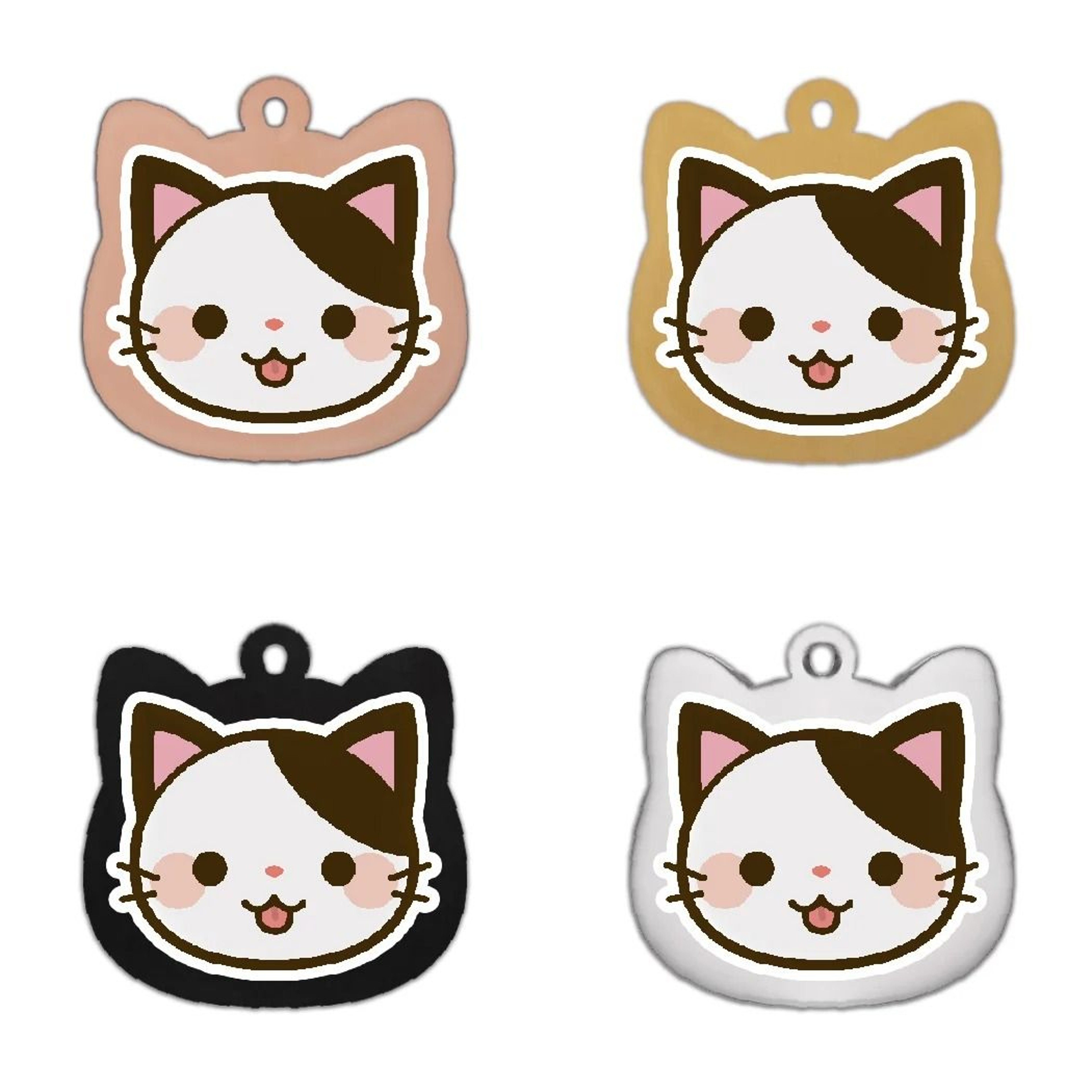 Personalized Cat Tag Stainless Steel Engraved Pet ID Pendant For Kittens And Cats 16