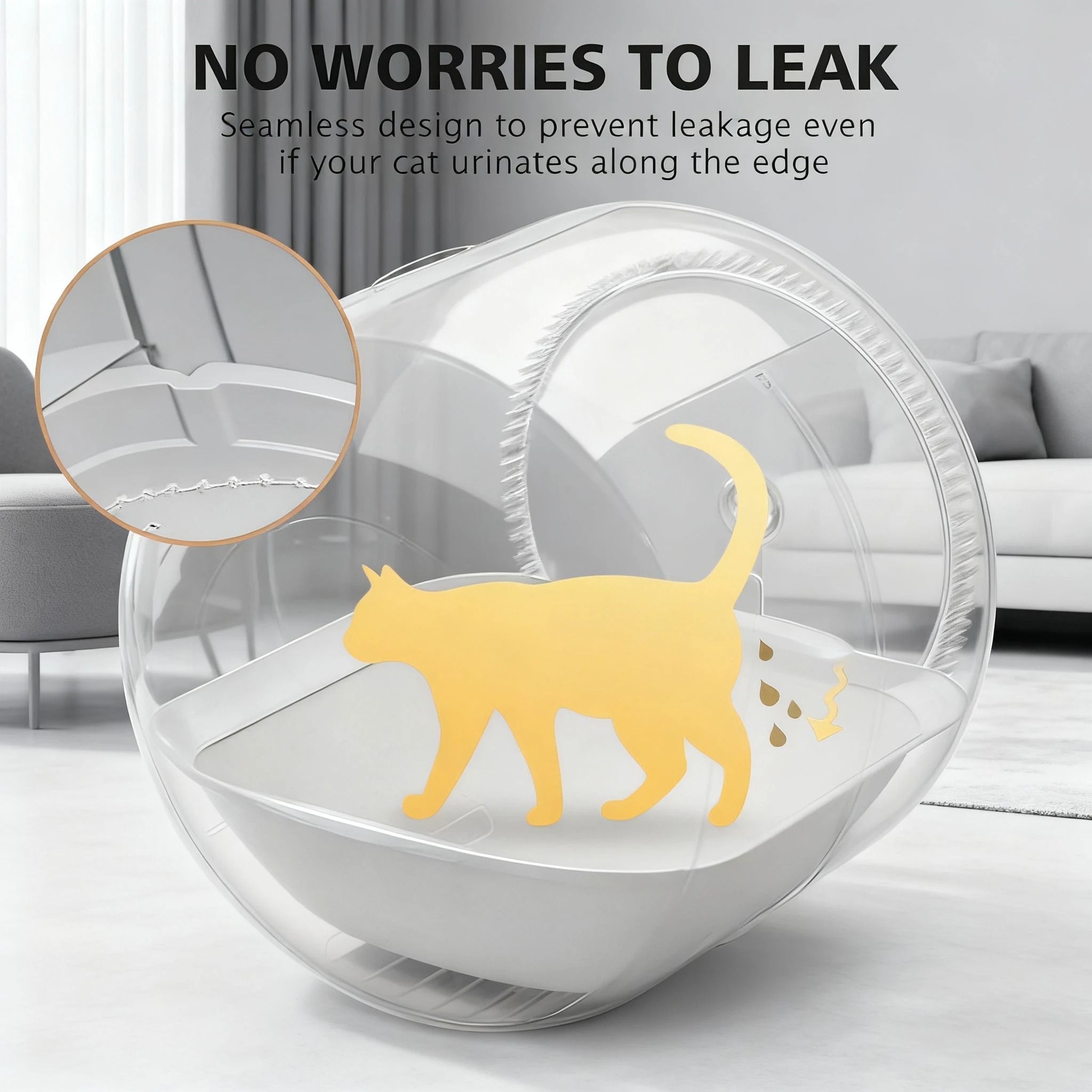 Automatic Litter Box Liner Soft Removable Fabric Mat For Smart Cat Litter Boxes 1