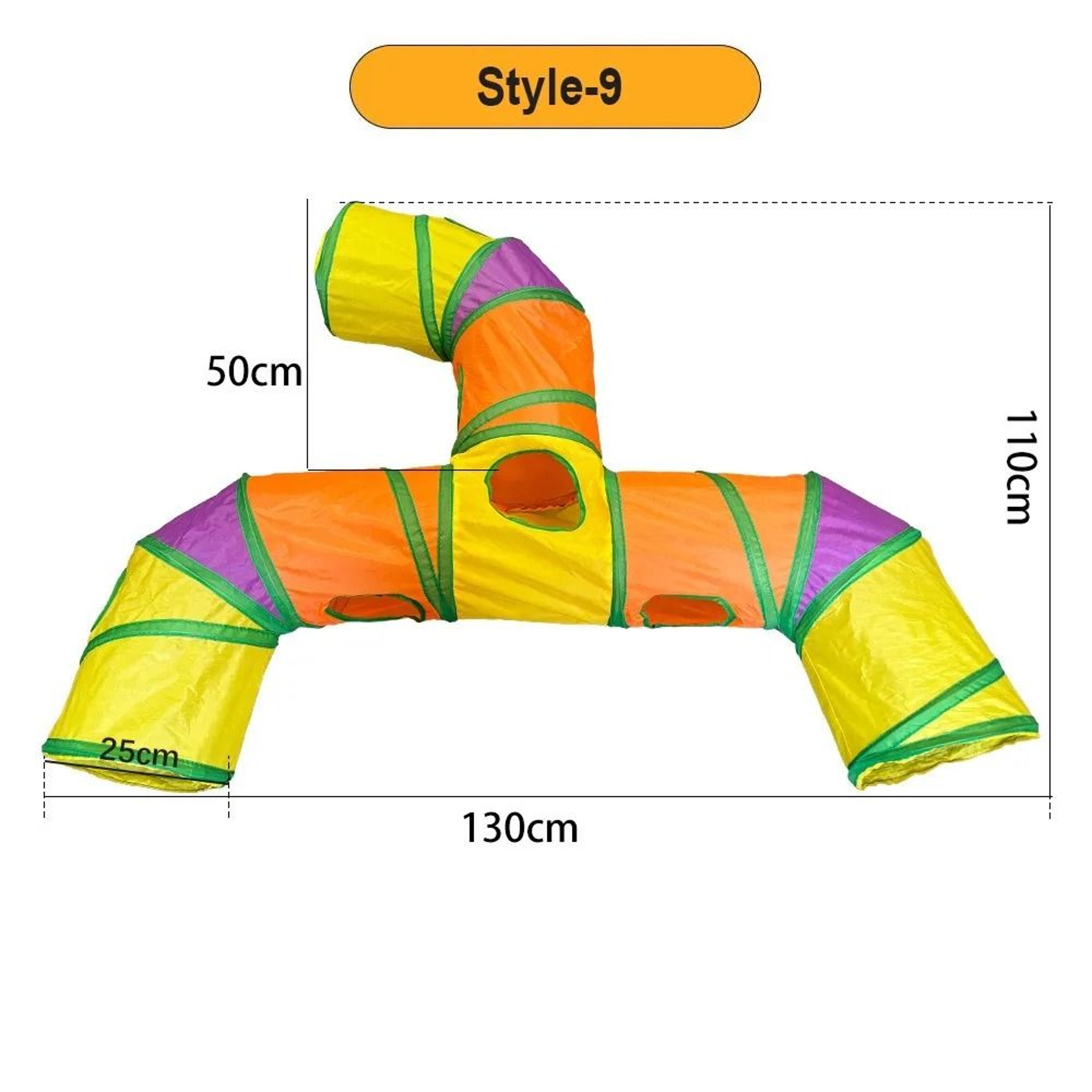 Foldable Cat Tunnel Interactive Portable Play Tube For Cats Rabbits And Small Pets 9