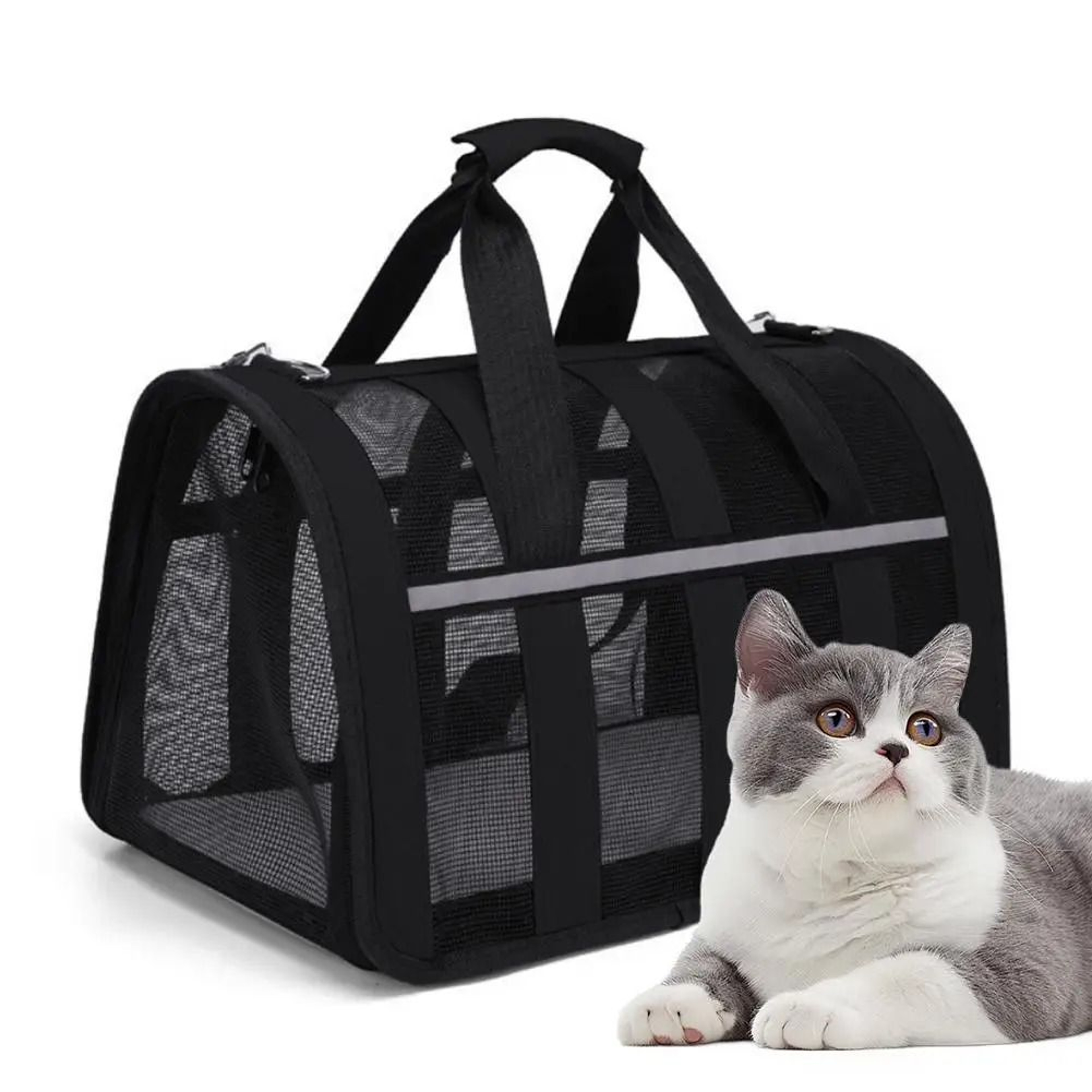 Cat Outing Bag Breathable Portable Foldable Pet Carrier For Cats And Small Dogs 25
