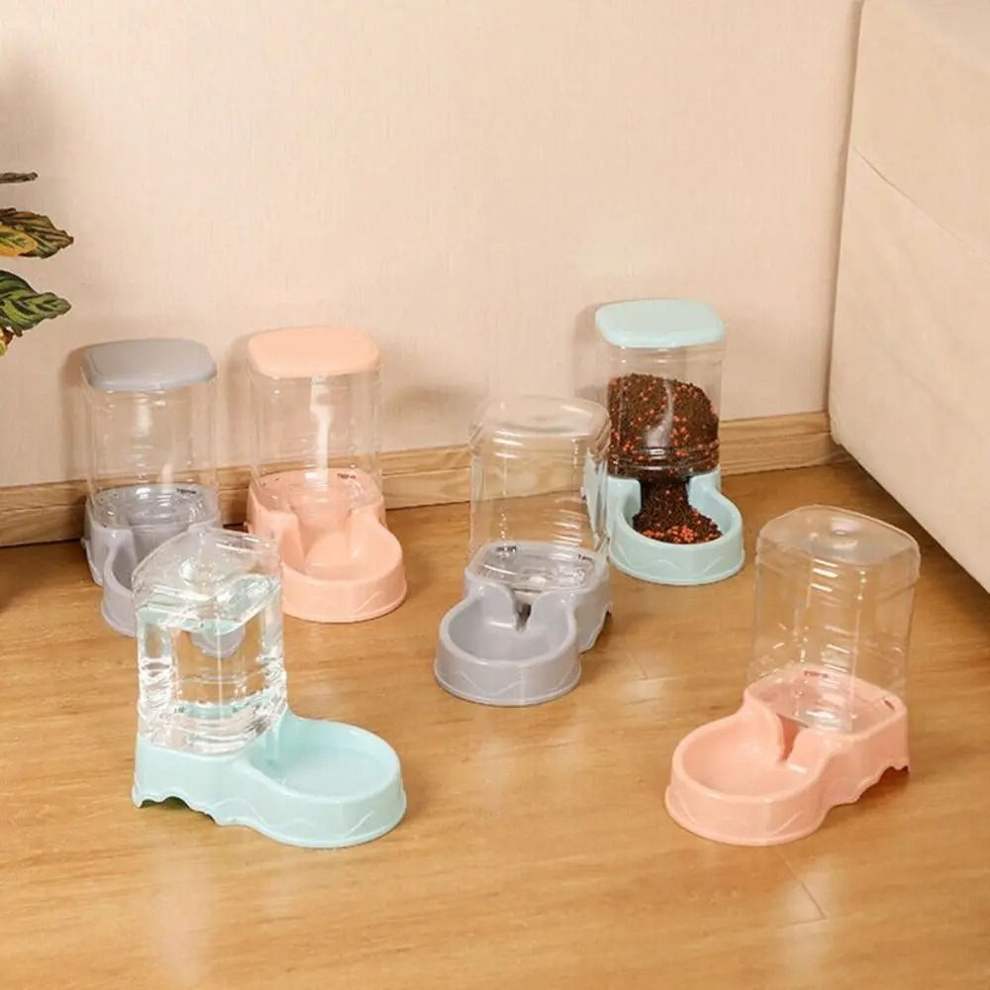 Large Capacity Automatic Pet Feeder And Water Dispenser For Cats Dogs Daily Feeding 9