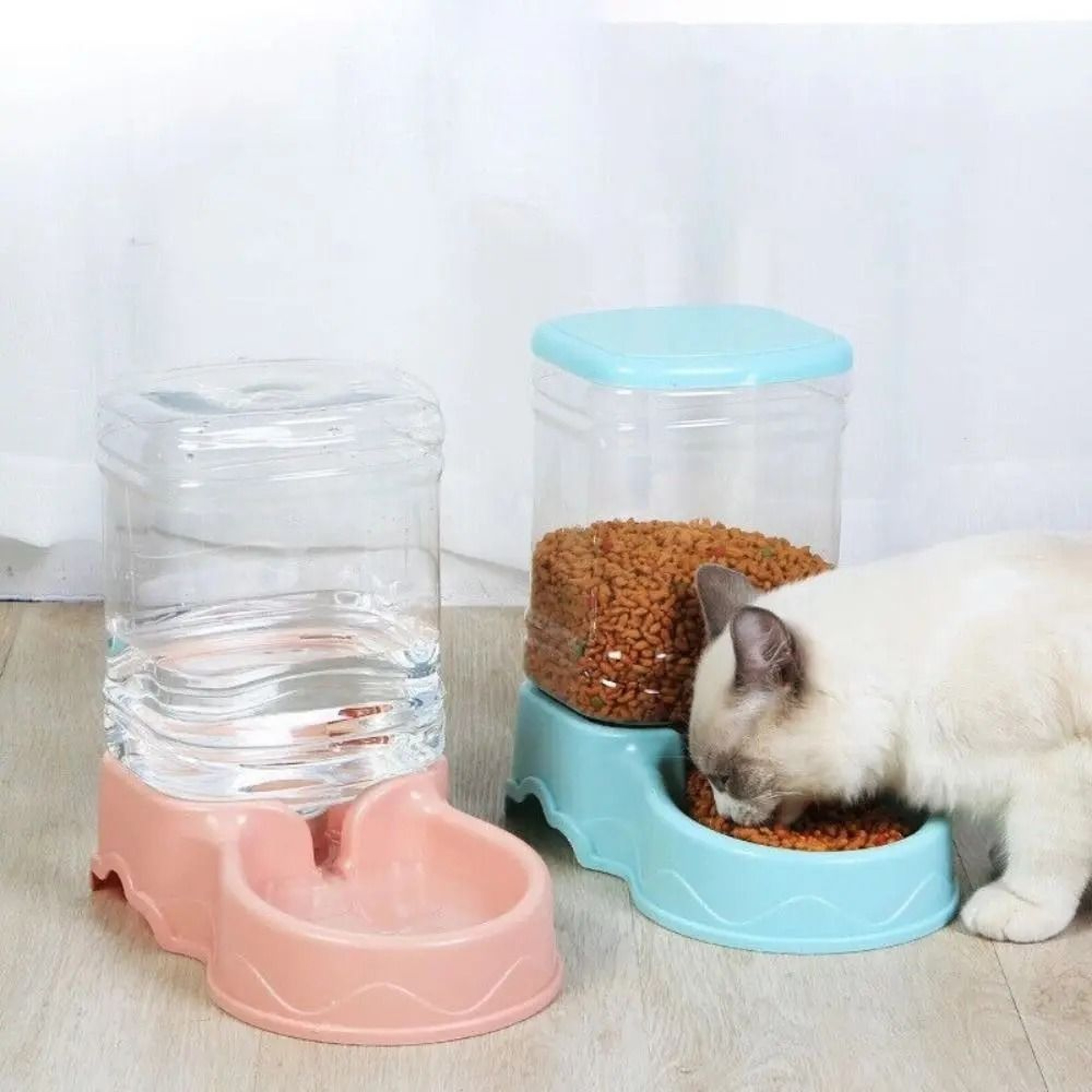 Large Capacity Automatic Pet Feeder And Water Dispenser For Cats Dogs Daily Feeding 10