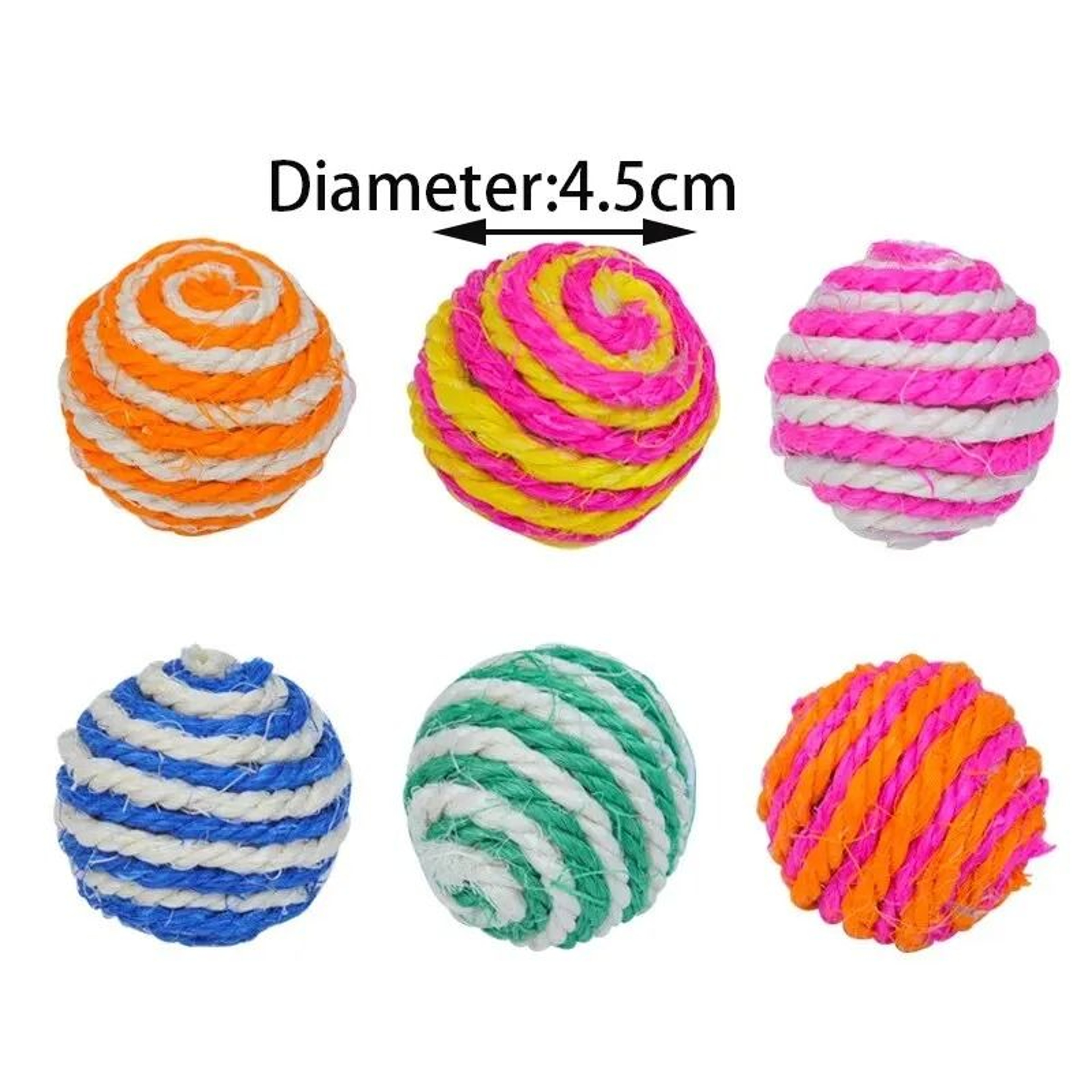 Interactive Cat Toy Balls Four Piece Chew And Chase Pet Play Set For Kittens Dogs 2