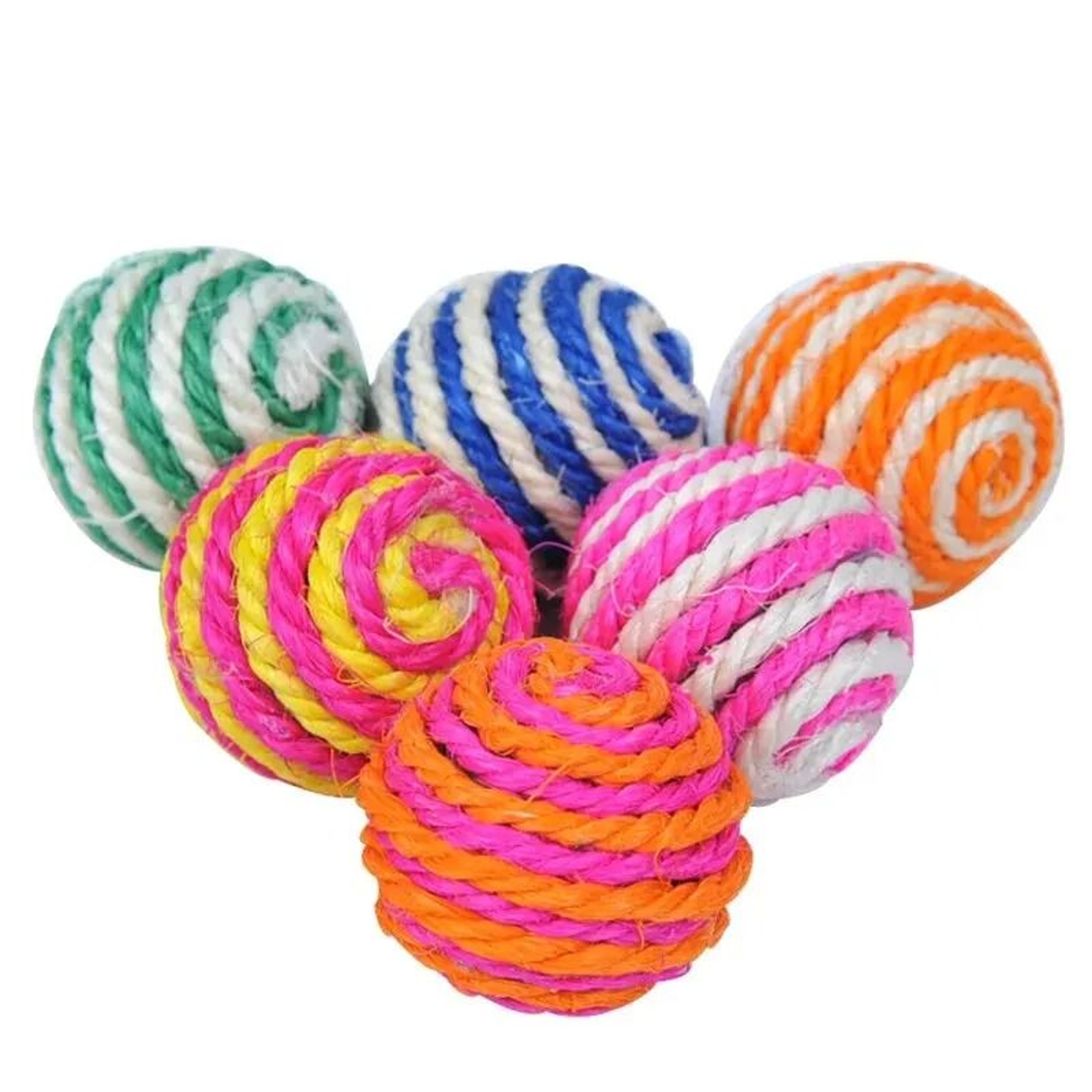 Interactive Cat Toy Balls Four Piece Chew And Chase Pet Play Set For Kittens Dogs 0