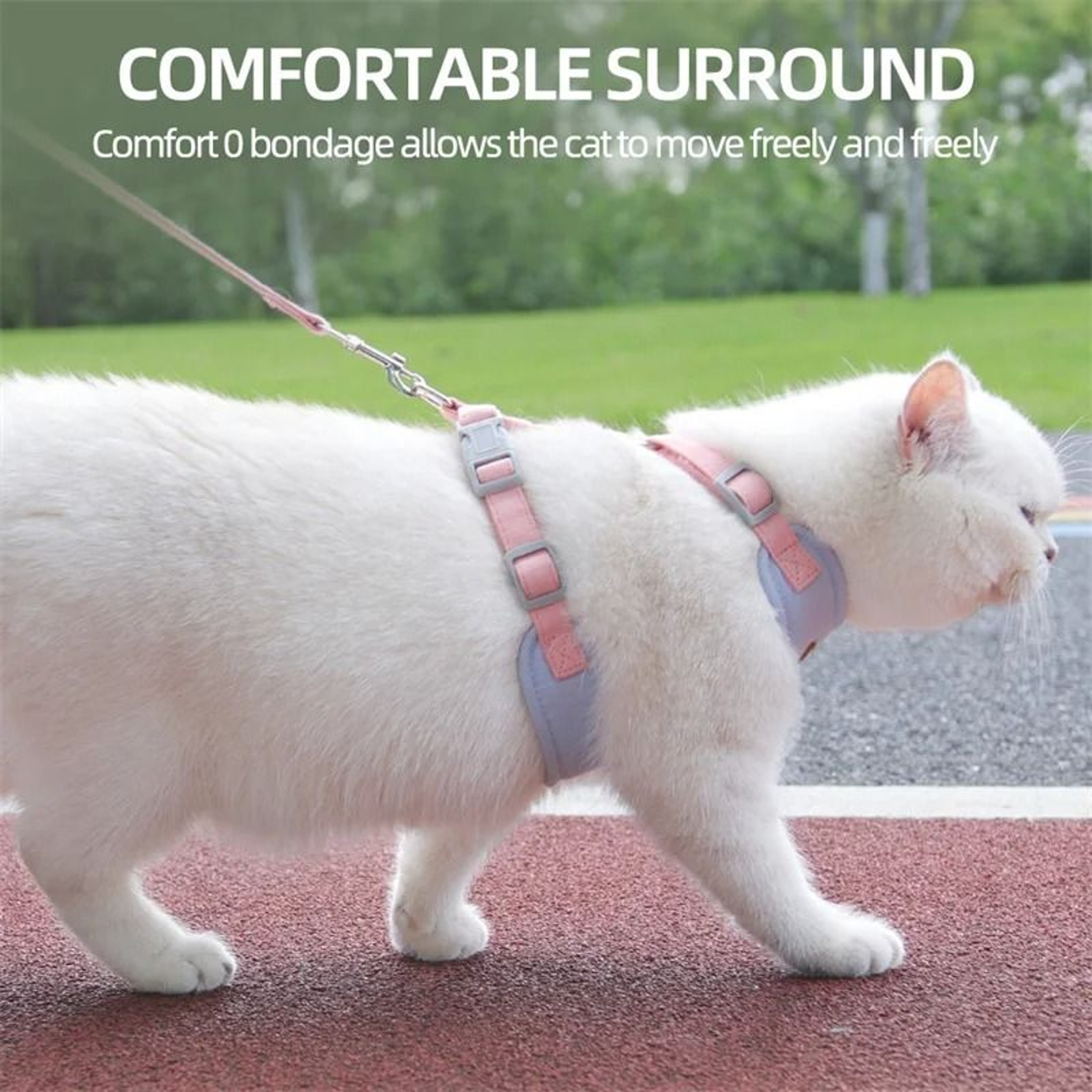 Soft Adjustable Cat Harness And Leash Set For Walking Kittens And Small Pets 6