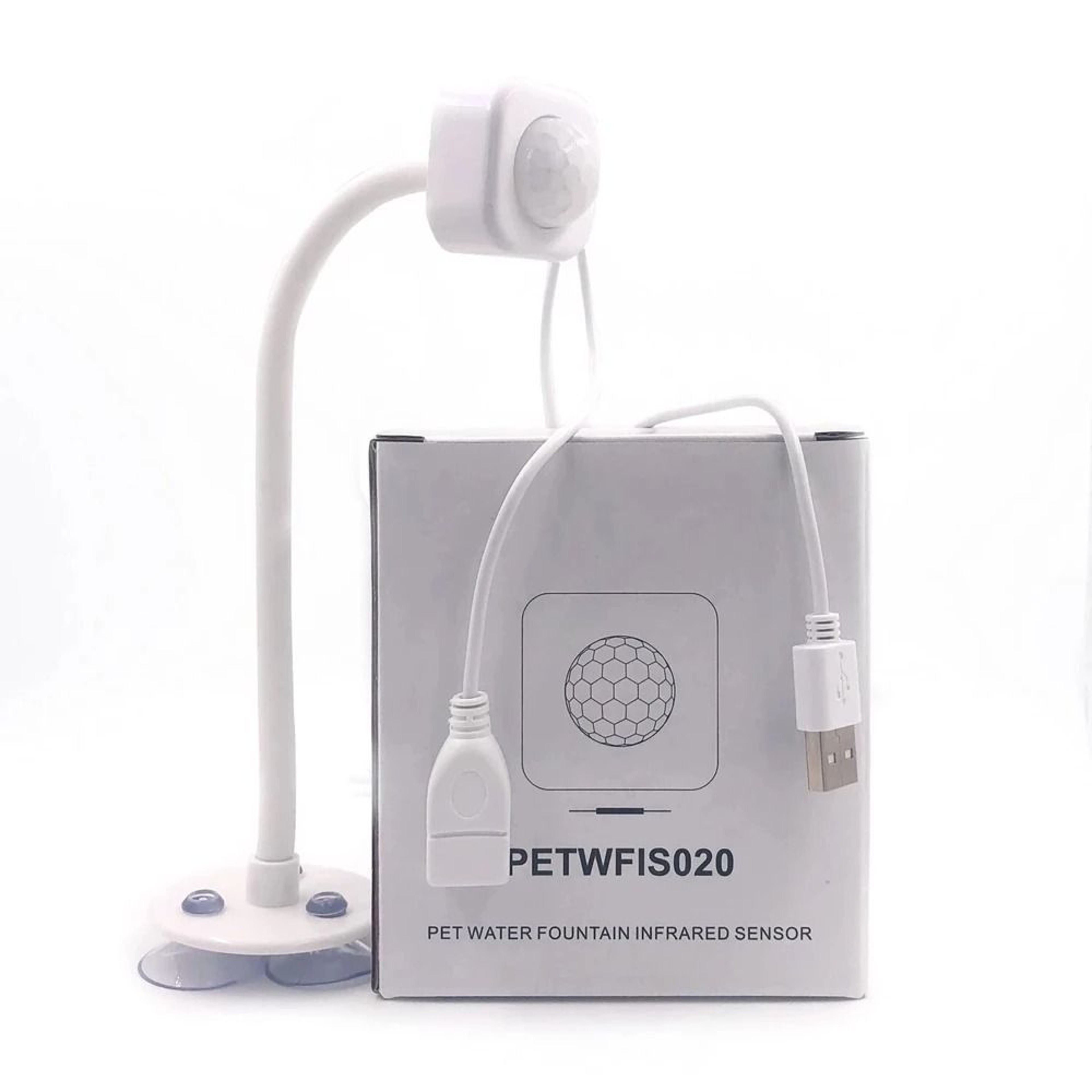 Motion Sensor Pet Water Fountain Adapter USB Infrared Detector For Cats And Dogs 4