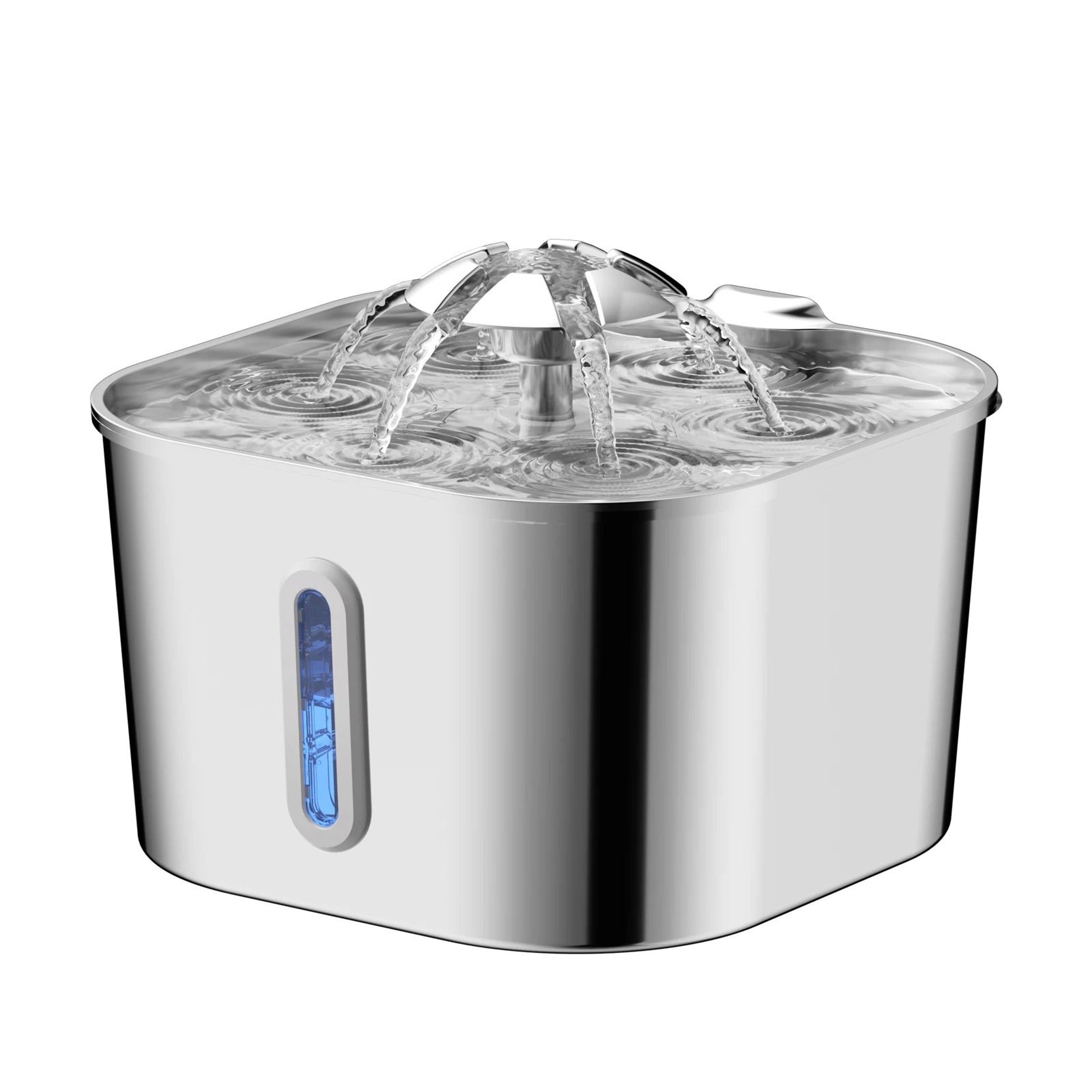 Stainless Steel Cat Water Fountain With Quiet Pump 2
