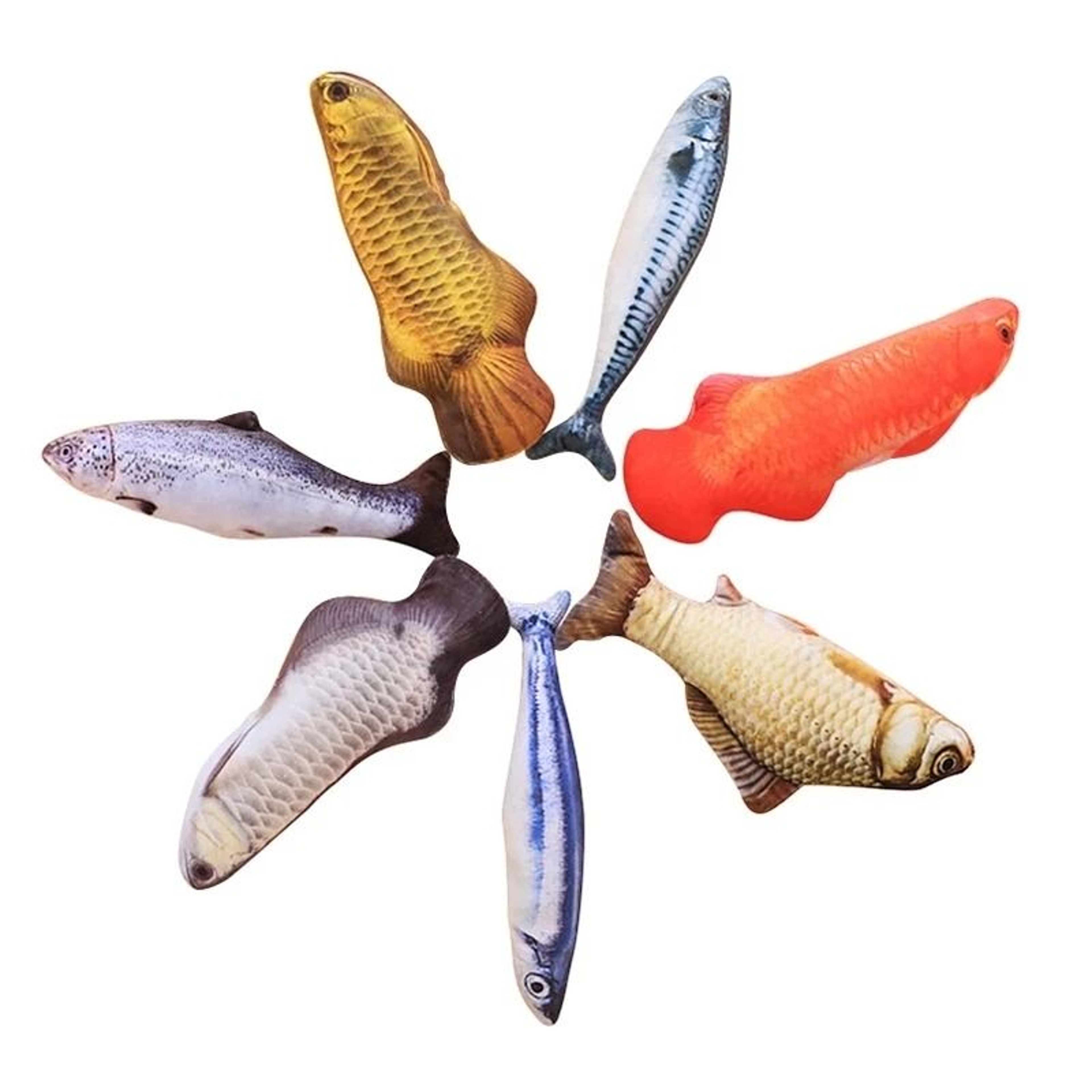 Plush Catnip Fish Toy For Interactive Kitten Play 14