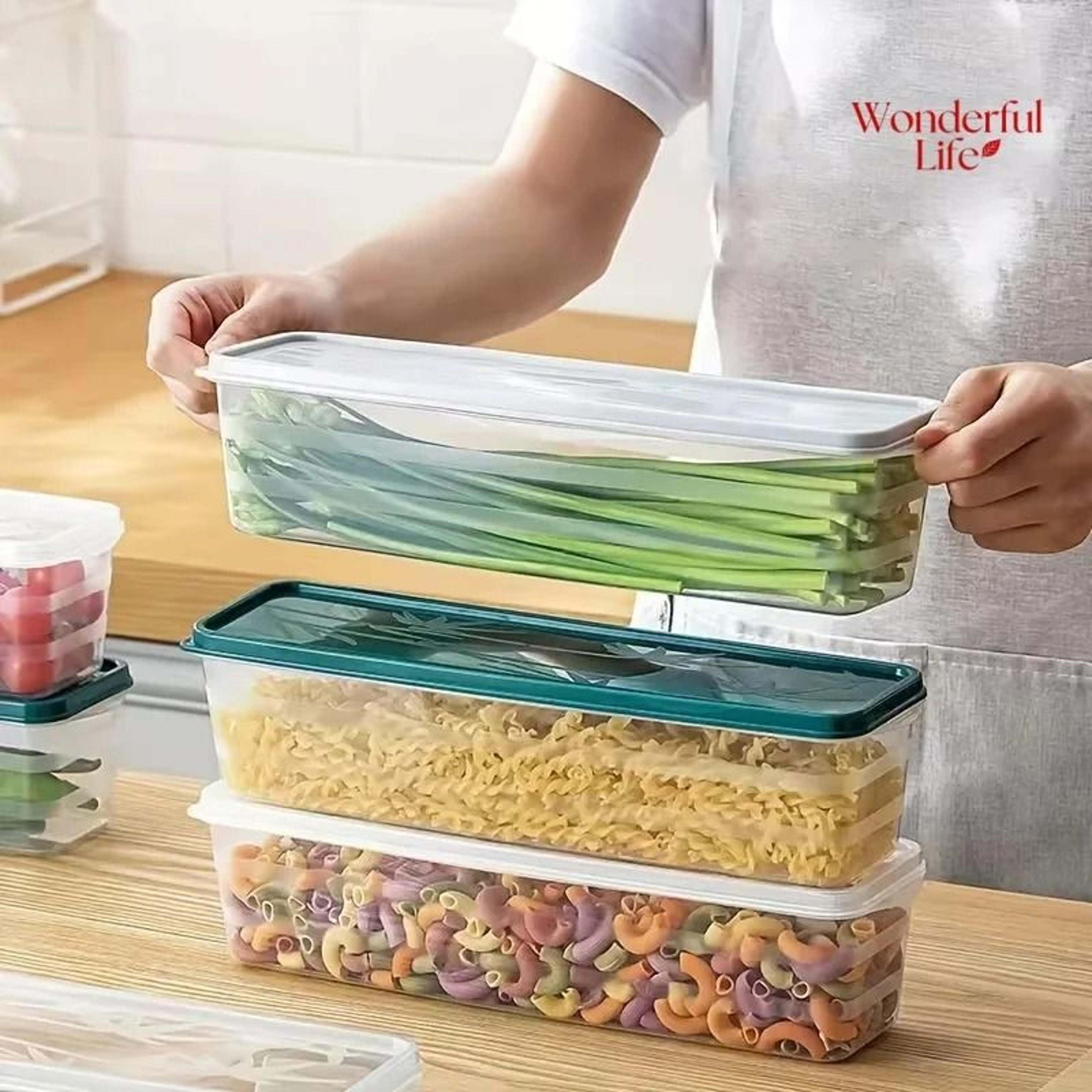 Fresh Food Storage Container Sealed Refrigerator Fruit Box 0