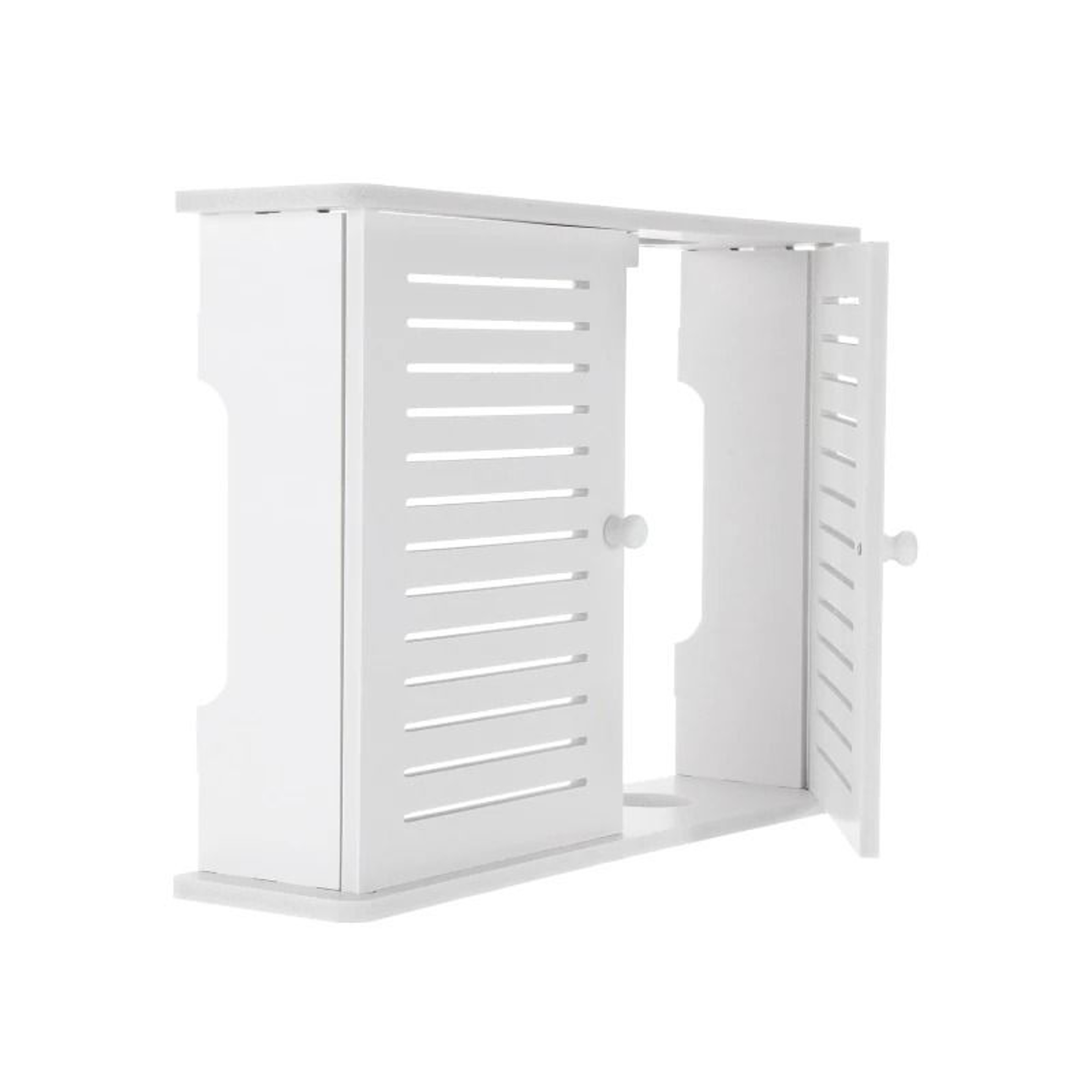 Wifi Router Shelf Wall Mounted Storage Box Cable Organizer 2