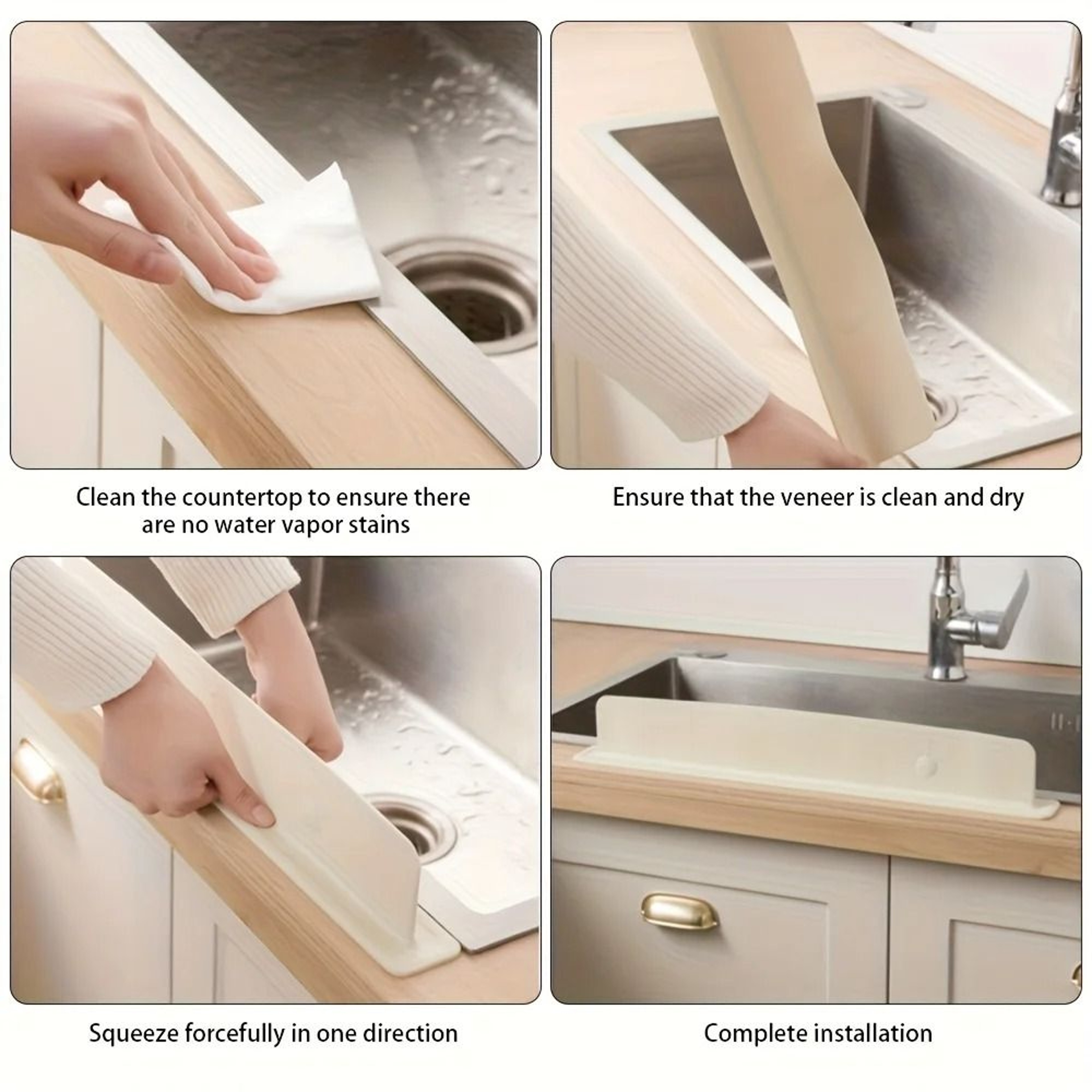 Silicone Sink Splash Guard Kitchen Baffle Water Protector 6
