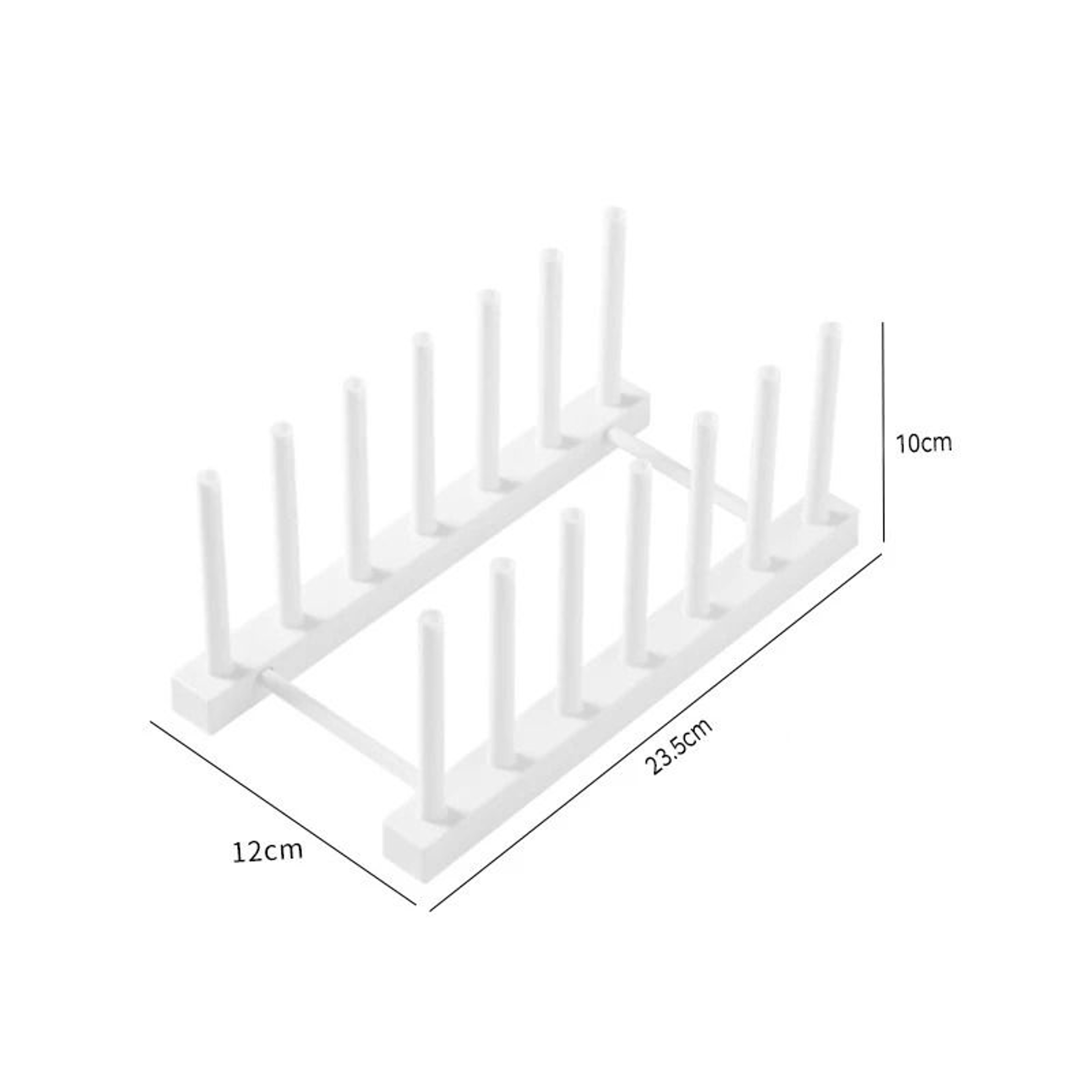 Plastic Dish Drainer Rack Pot Lid Storage Organizer 2