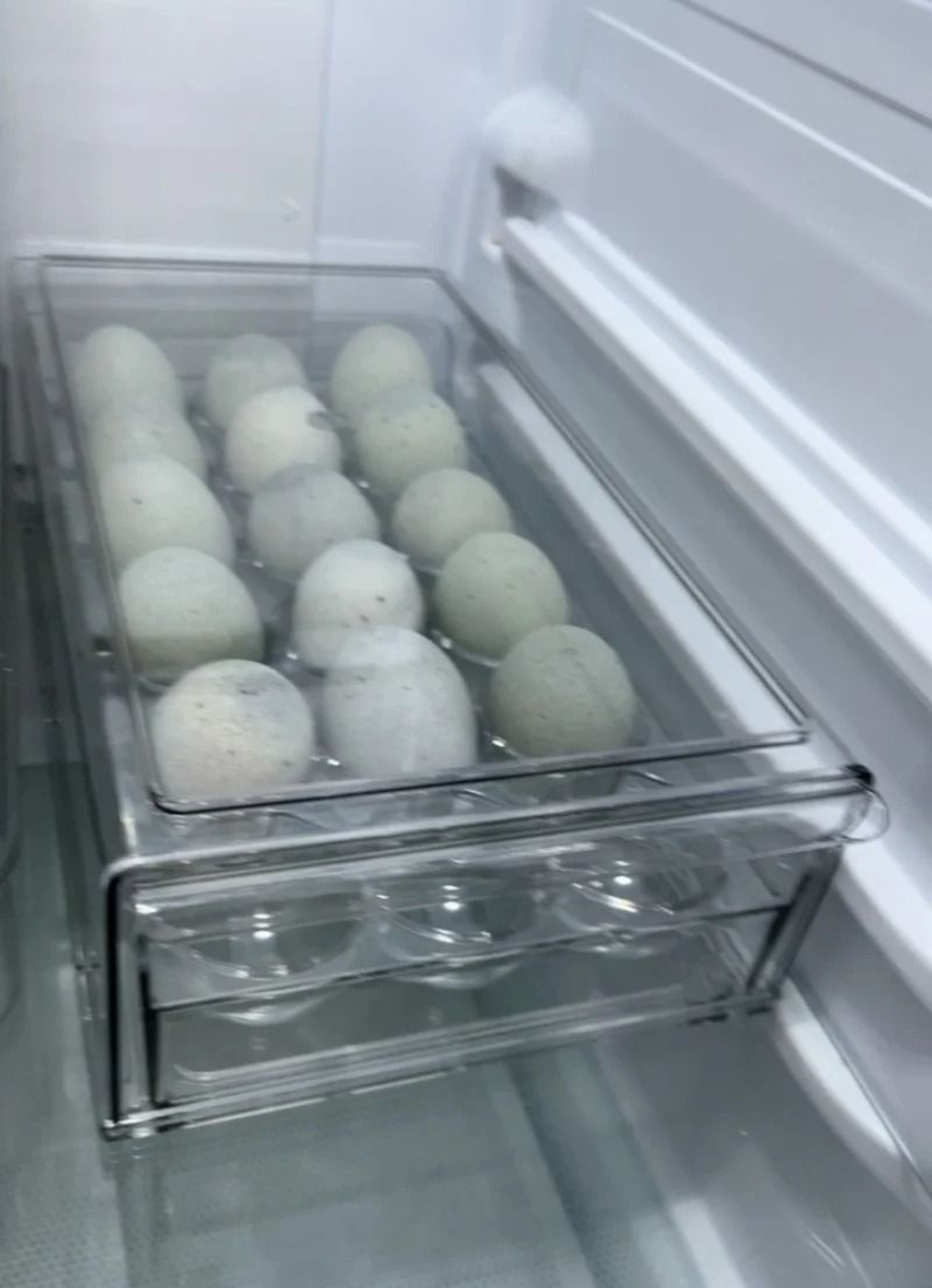 Stackable Egg Organizer Drawer Tray For Fridge Storage 4