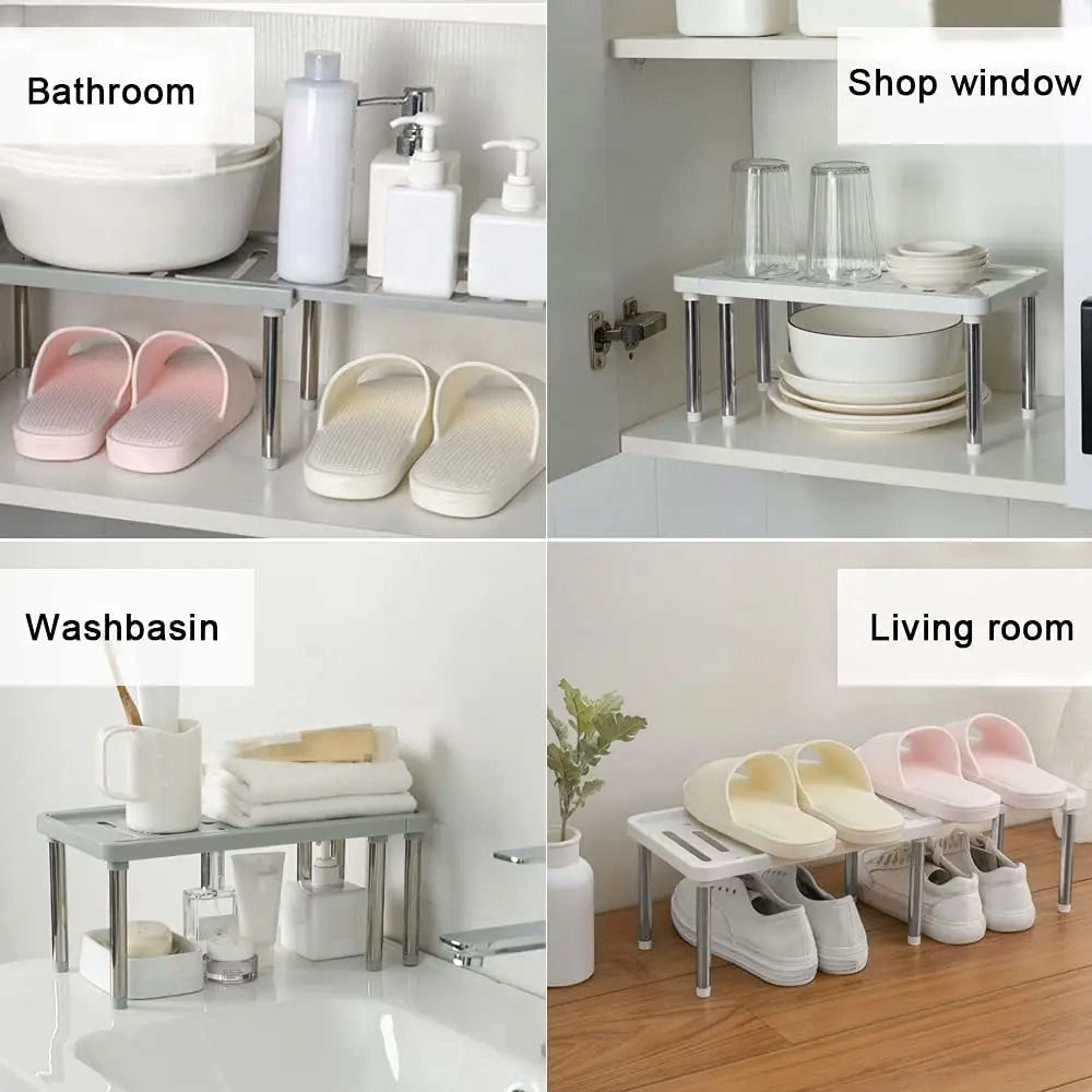 Retractable Kitchen Shelf Organizer For Cabinets And Spice Storage 7