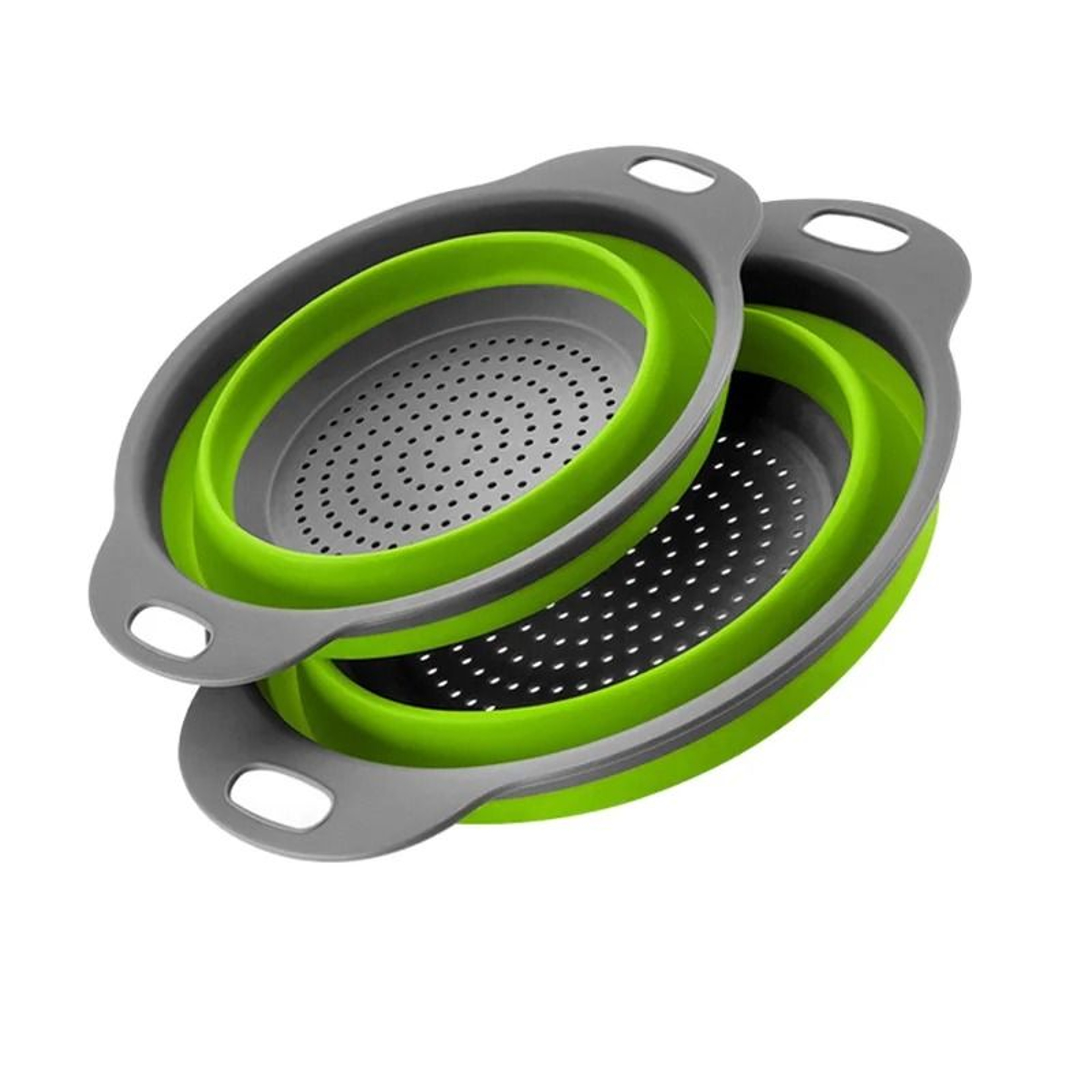 Collapsible Silicone Colander Fruit And Vegetable Drain Basket 10