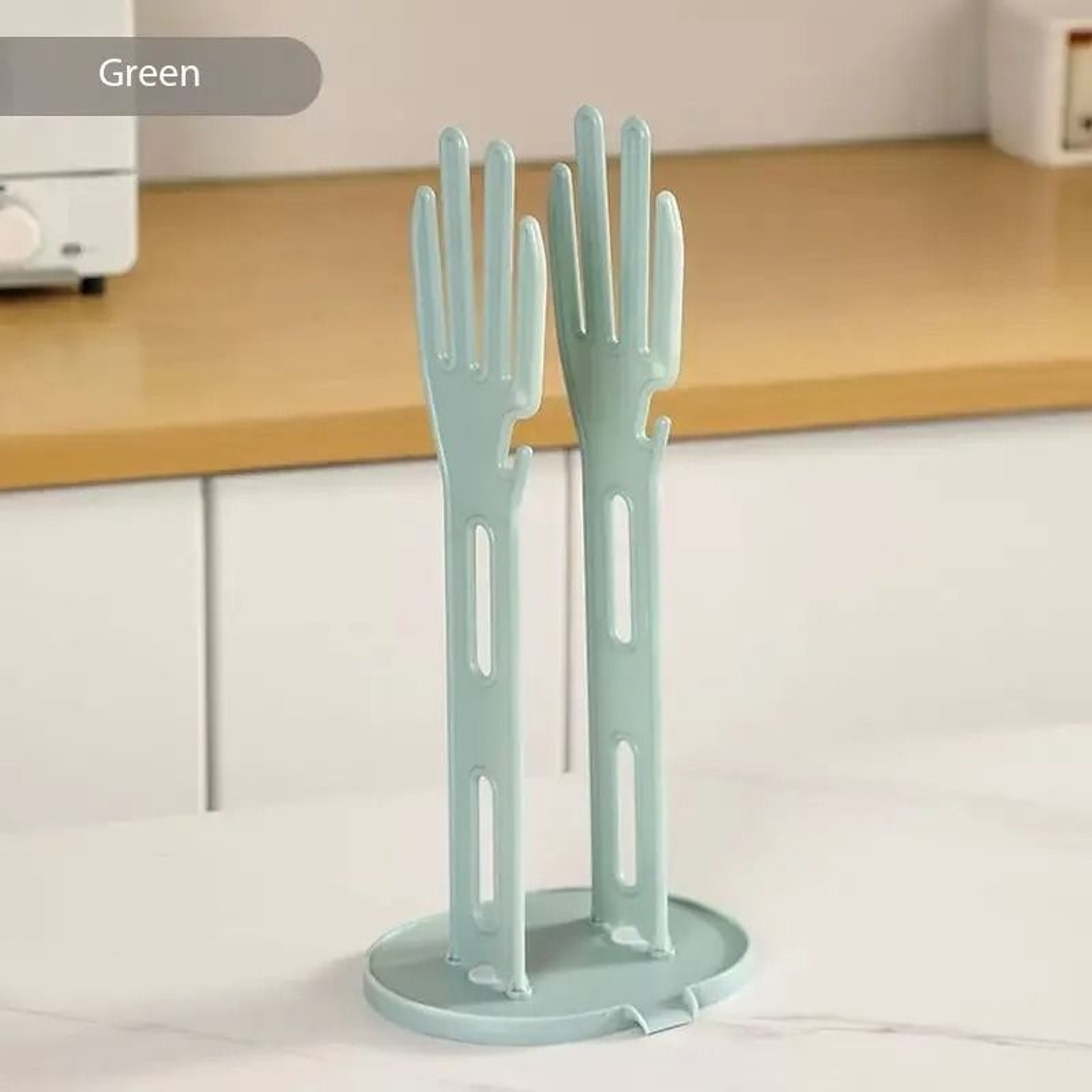 Kitchen Glove Drying Rack With Drainage Base 1